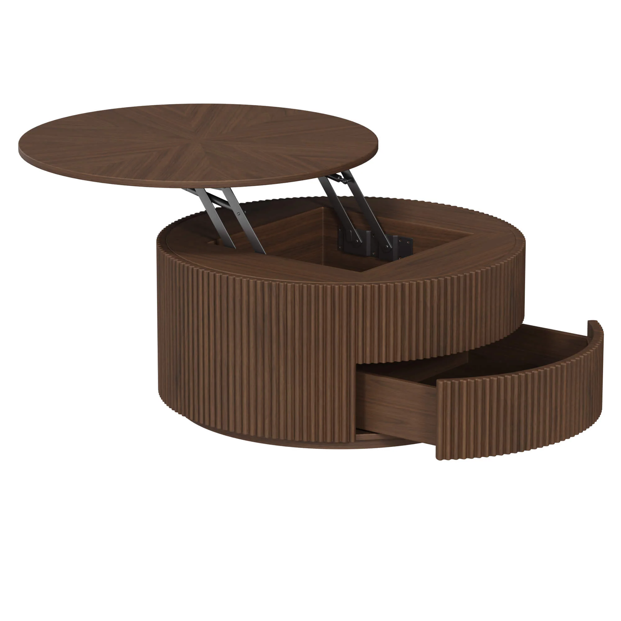 Coral Lifting Top Round Coffee Table - Image 10