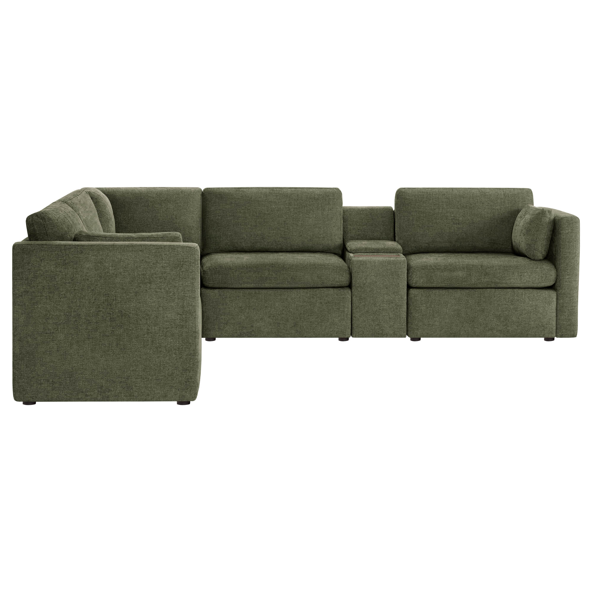 Delaney 5-Seat V Shaped Modular Sofa Chaise - Image 115