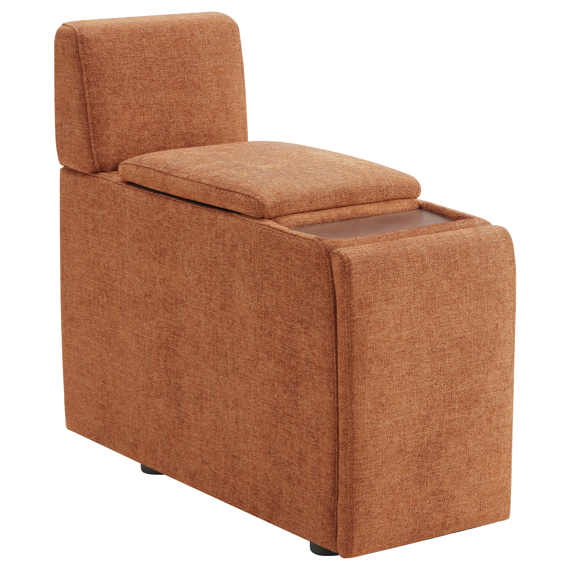 Delaney 5-Seat Modular Sofa Chaise with Storage Ottomans - Image 43