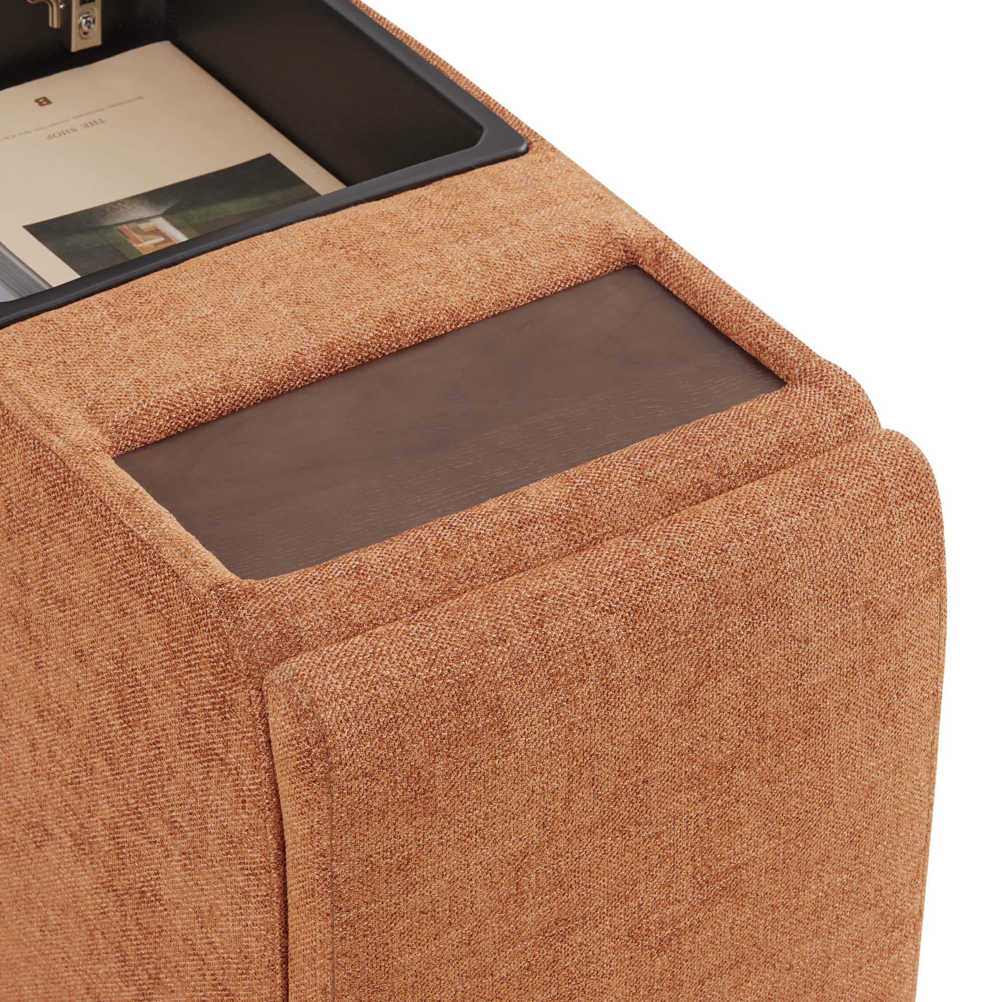 Delaney 5-Seat Modular Sofa Chaise with Storage Ottomans - Image 48