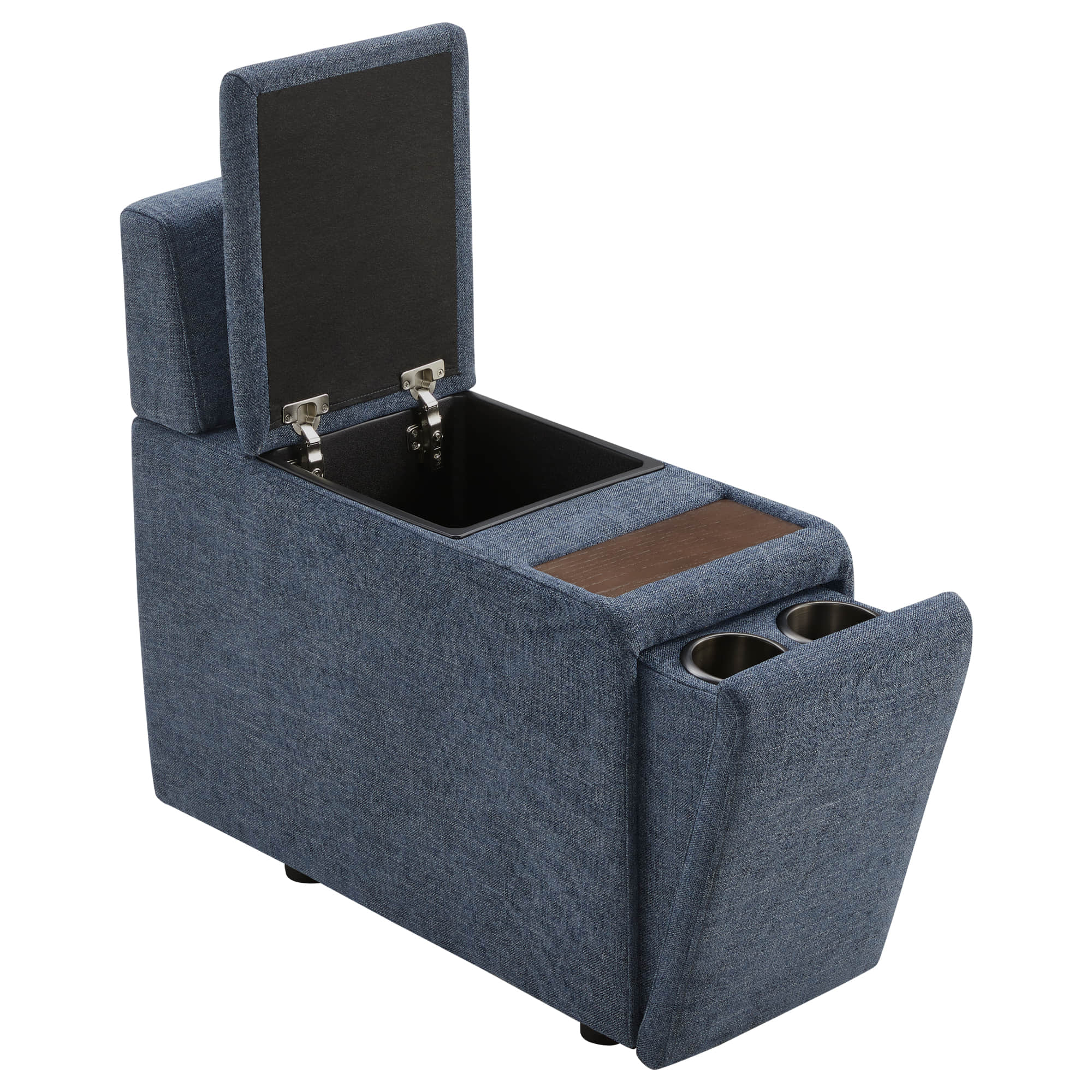 Delaney 5-Seat Modular Sofa Chaise with Storage Ottomans - Image 57
