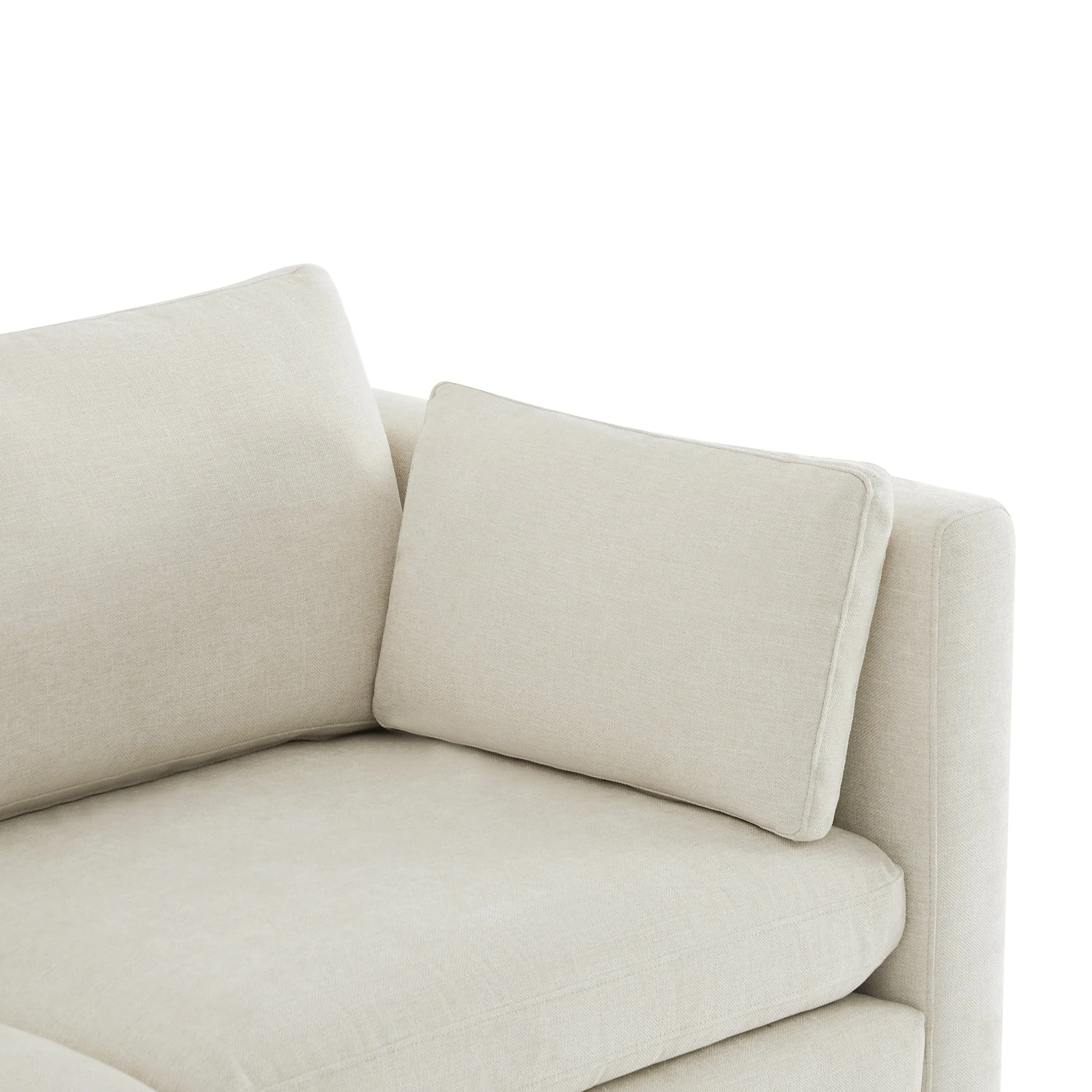 Delaney 6-Seat Modular Sofa Chaise with Storage Ottomans - Image 7