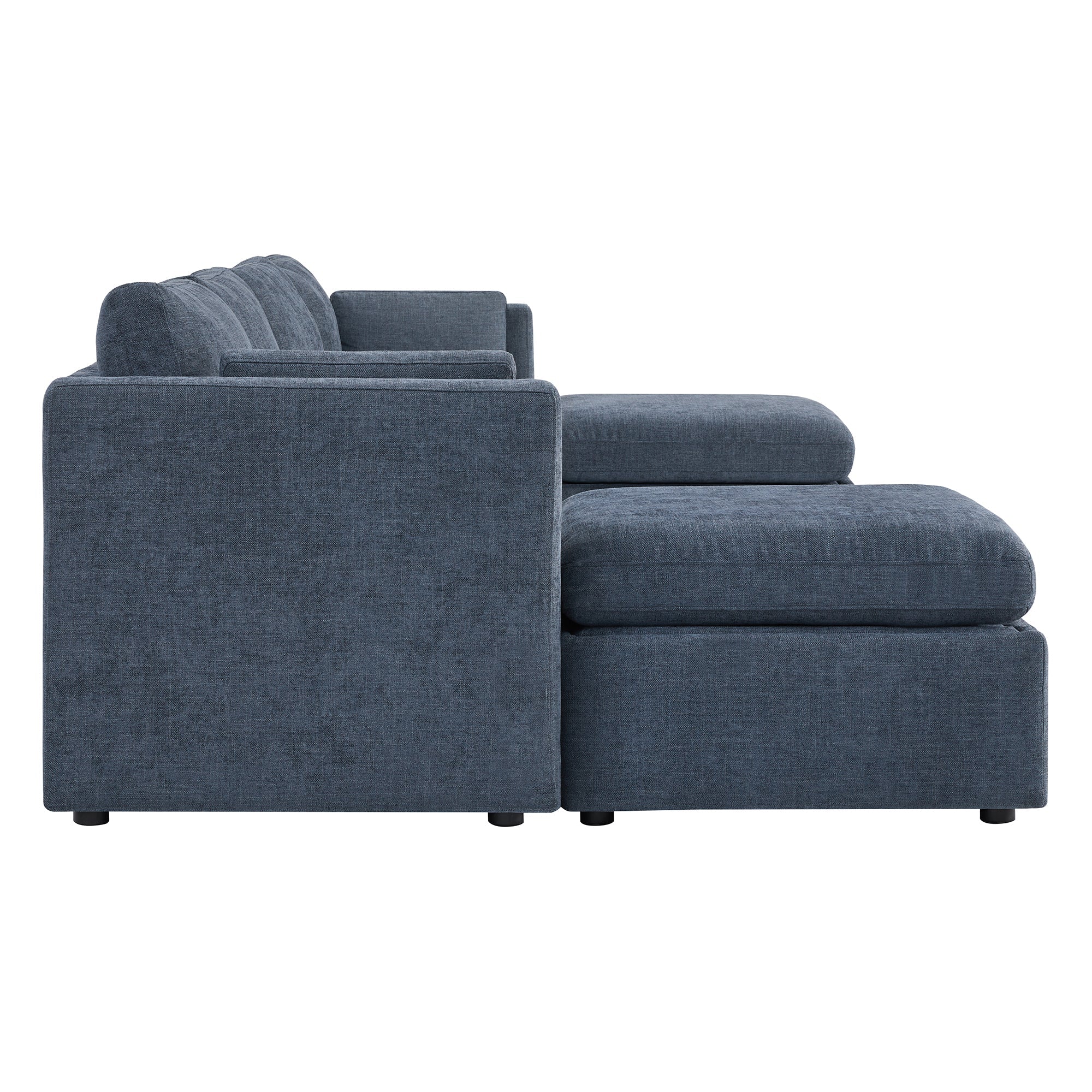 Delaney 6-Seat Modular Sofa Chaise with Storage Ottomans - Image 96