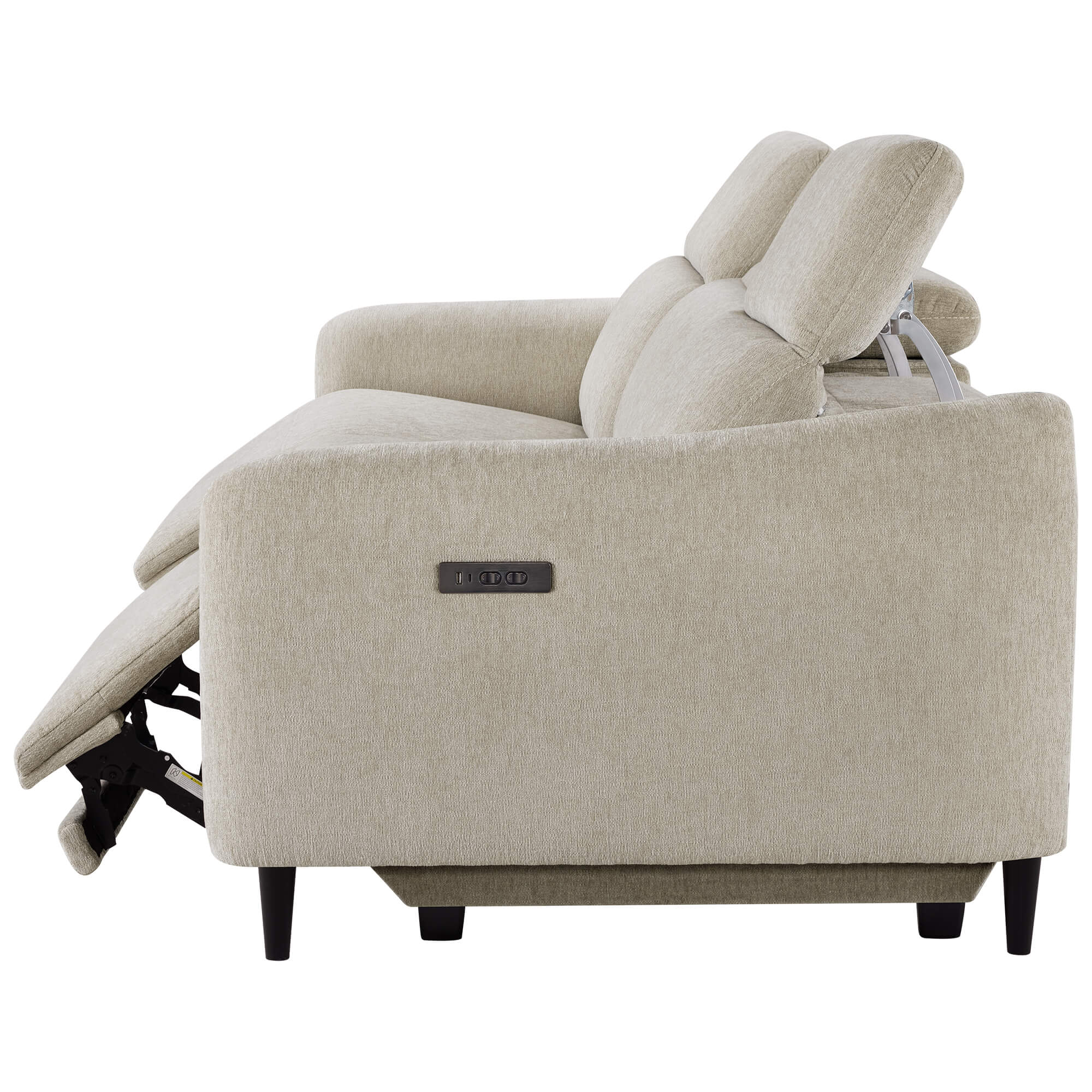 Diya Soft & Breathable 3-Seater Reclining Sofa with Power Headrest - Image 5