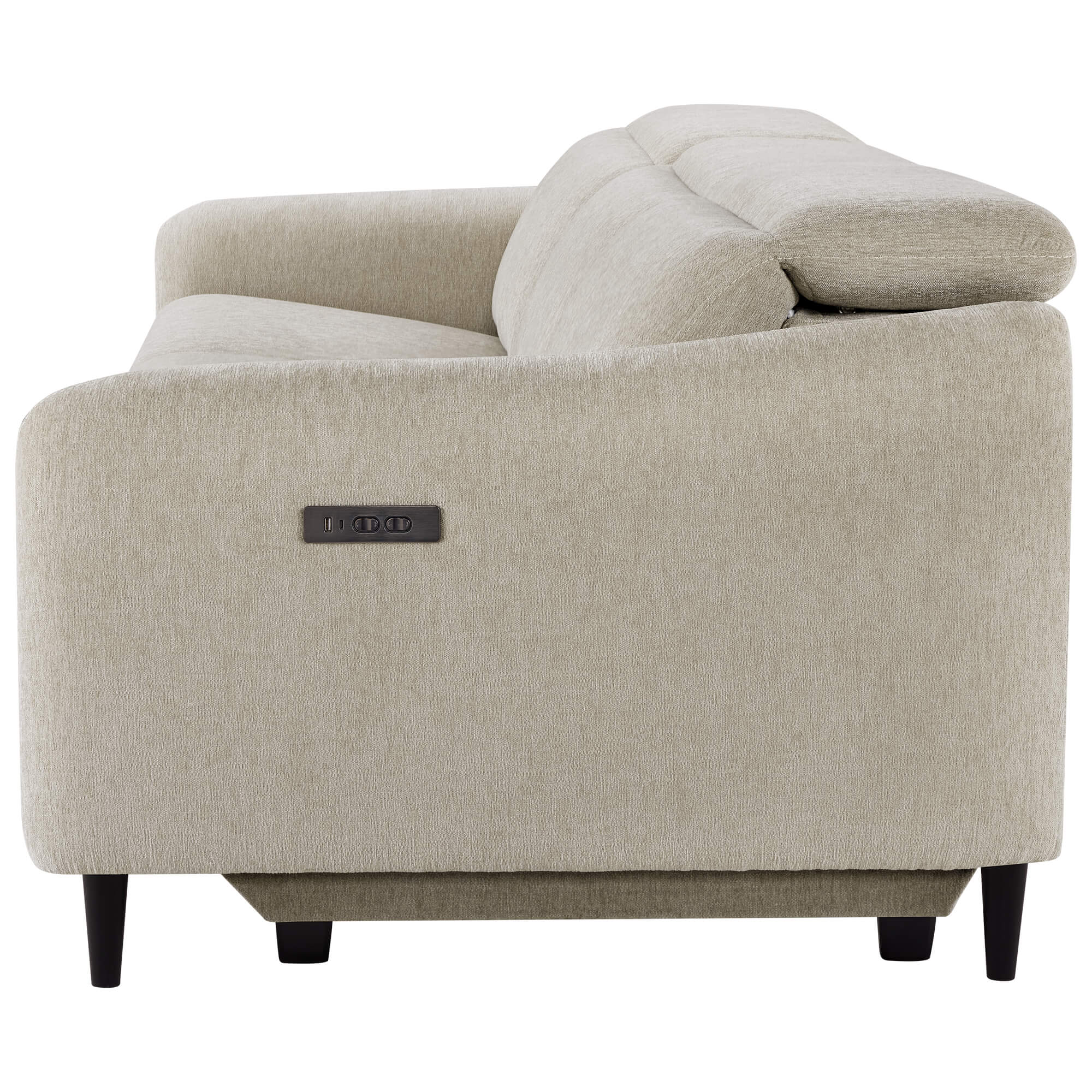 Diya Soft & Breathable 3-Seater Reclining Sofa with Power Headrest - Image 6