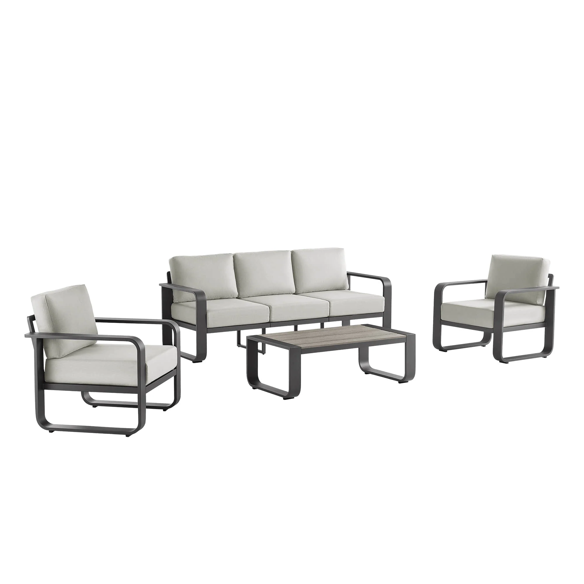 Dylan Modern 4-Piece Outdoor Patio Sofa Set - Image 32