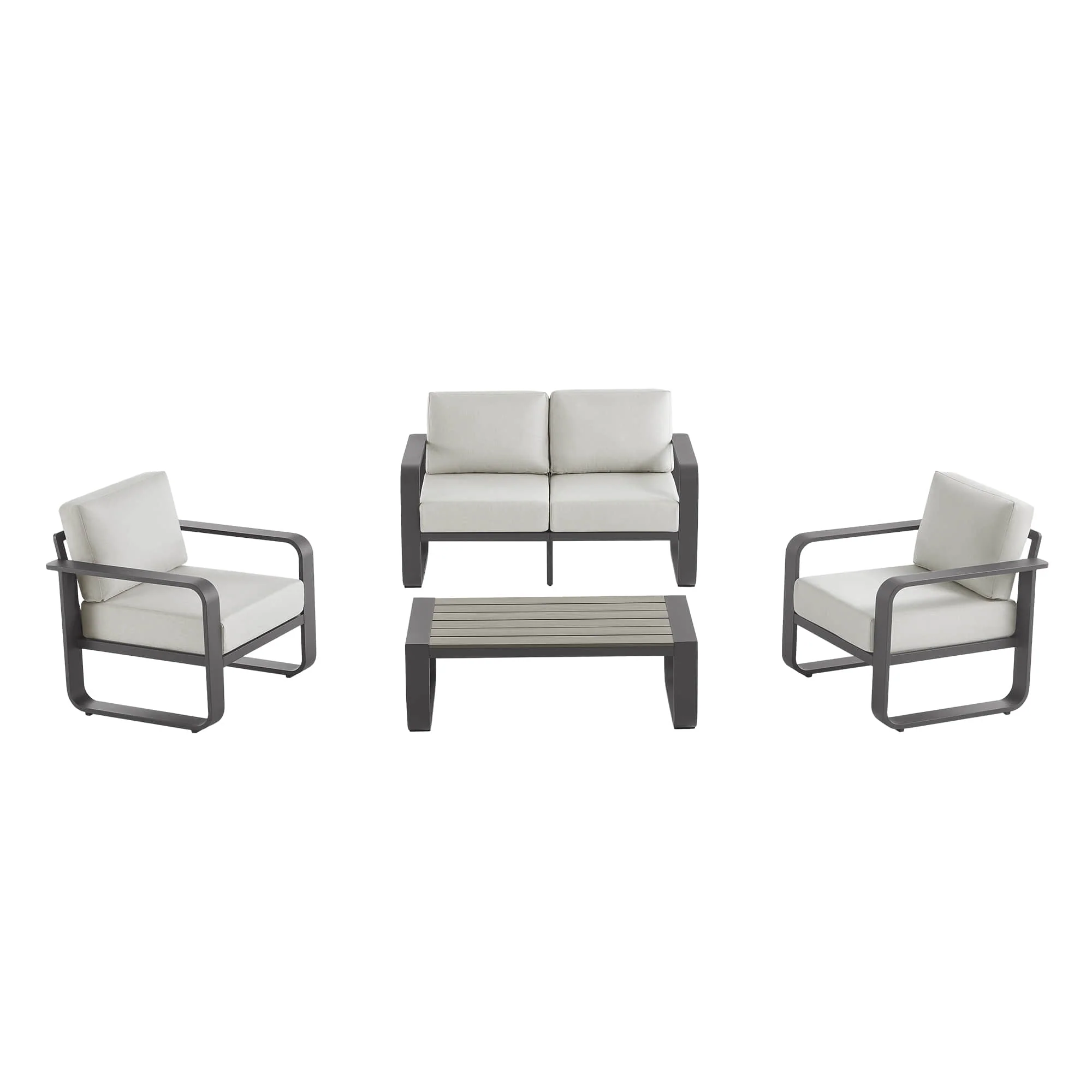 Dylan Modern 4-Piece Outdoor Patio Sofa Set - Image 74