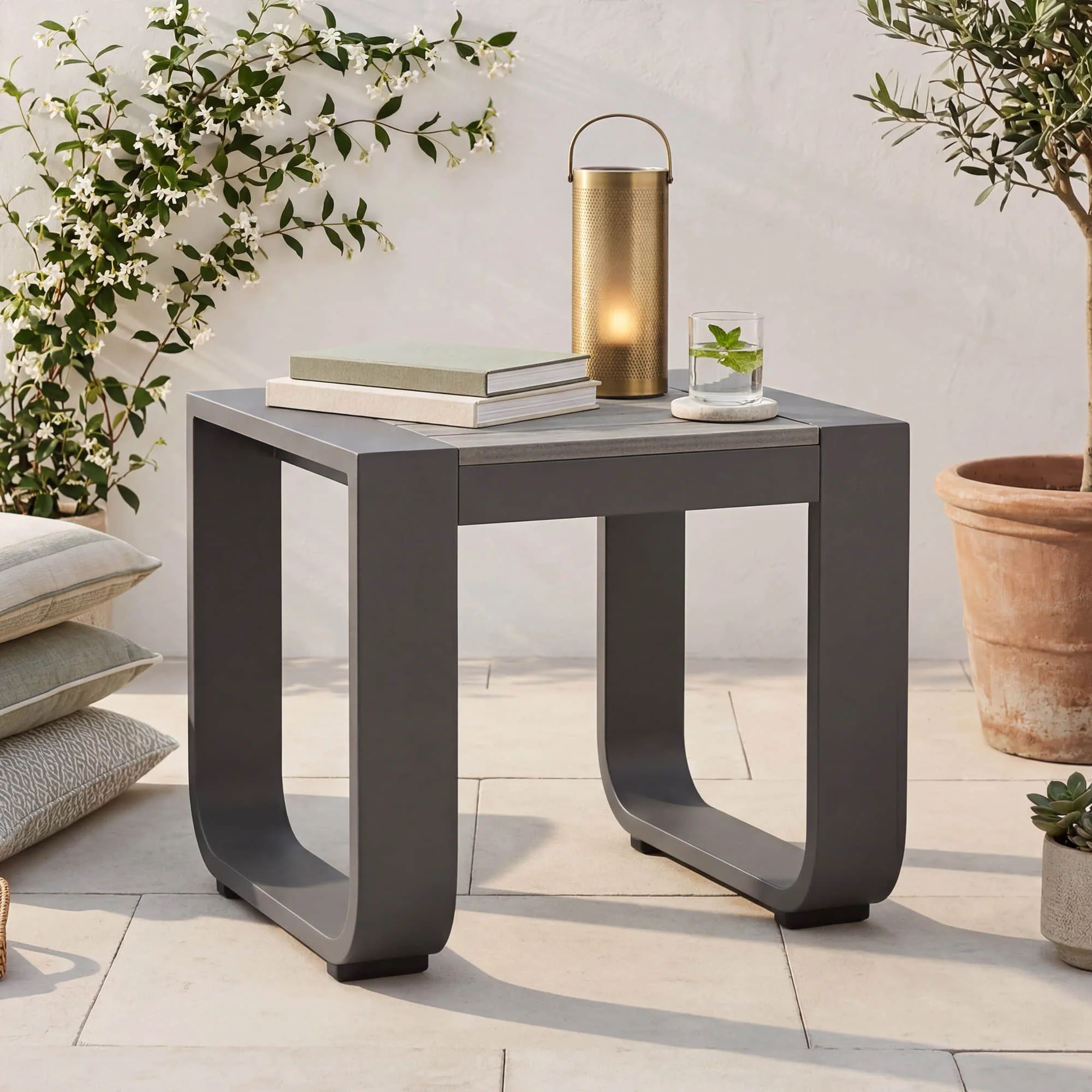 Dylan Modern Outdoor Swivel Patio Bistro Set - Image 15
