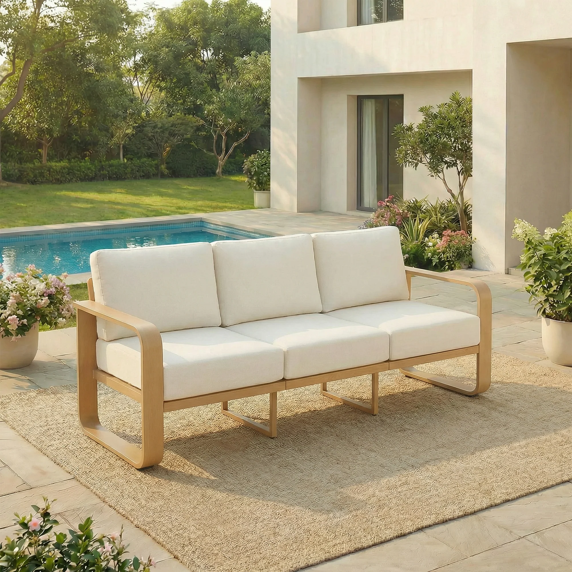 Dylan Modern Outdoor Patio Sofa - Image 17
