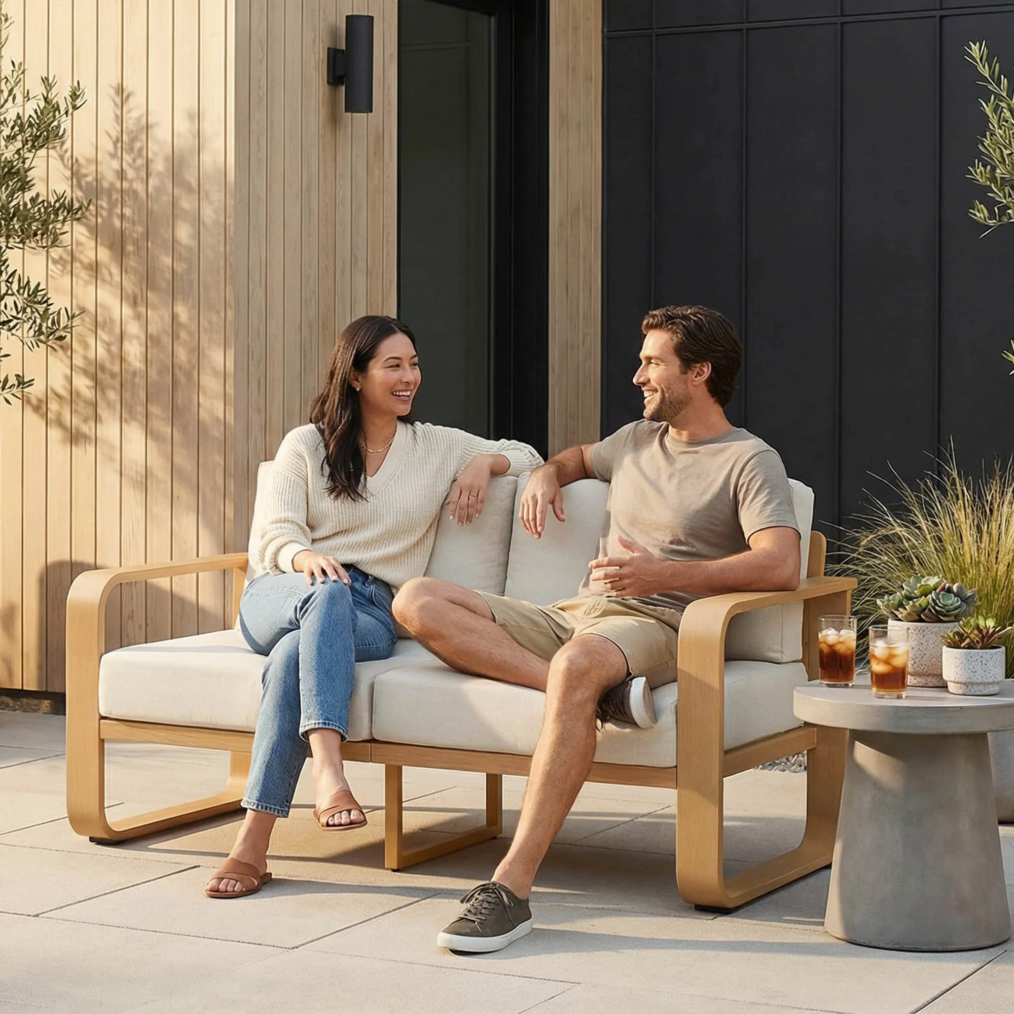 Dylan Modern Outdoor Patio Sofa - Image 18