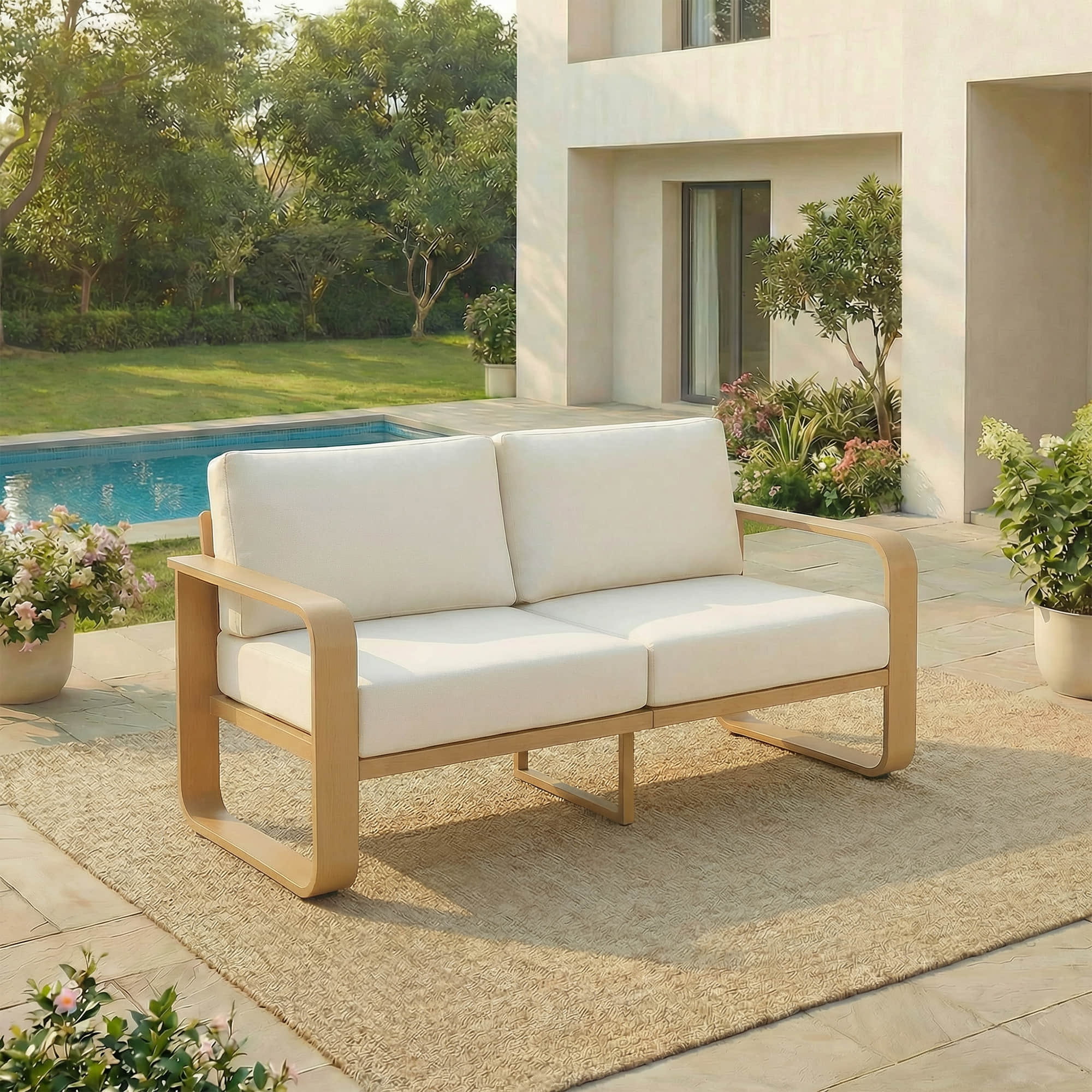 Dylan Modern Outdoor Patio Sofa - Image 38