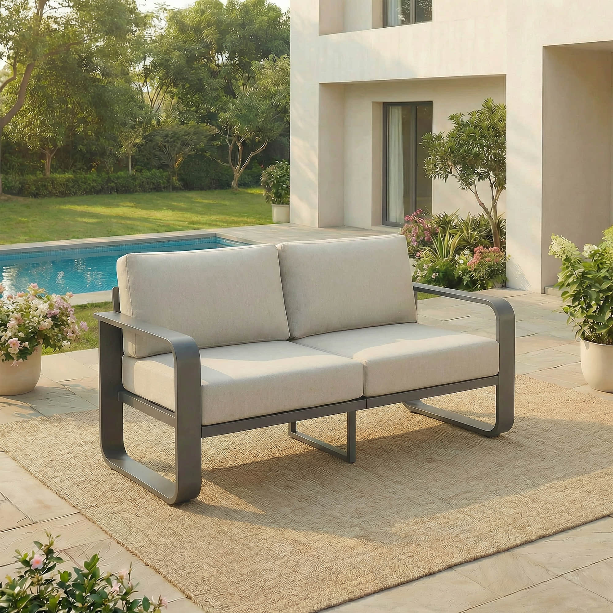 Dylan Modern Outdoor Patio Sofa - Image 40