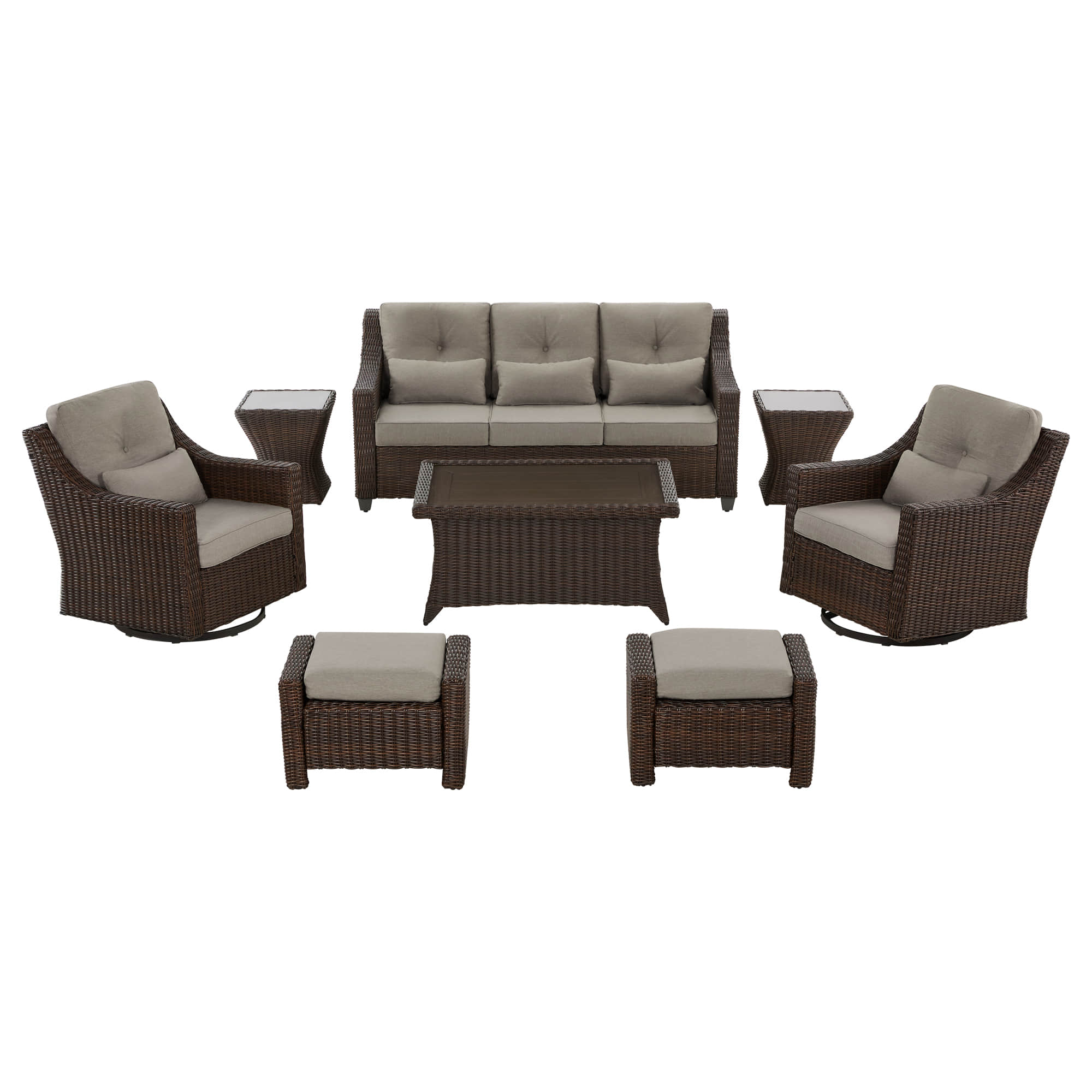 Elara Outdoor Rattan Sofa Set - 5 Seats - Image 19