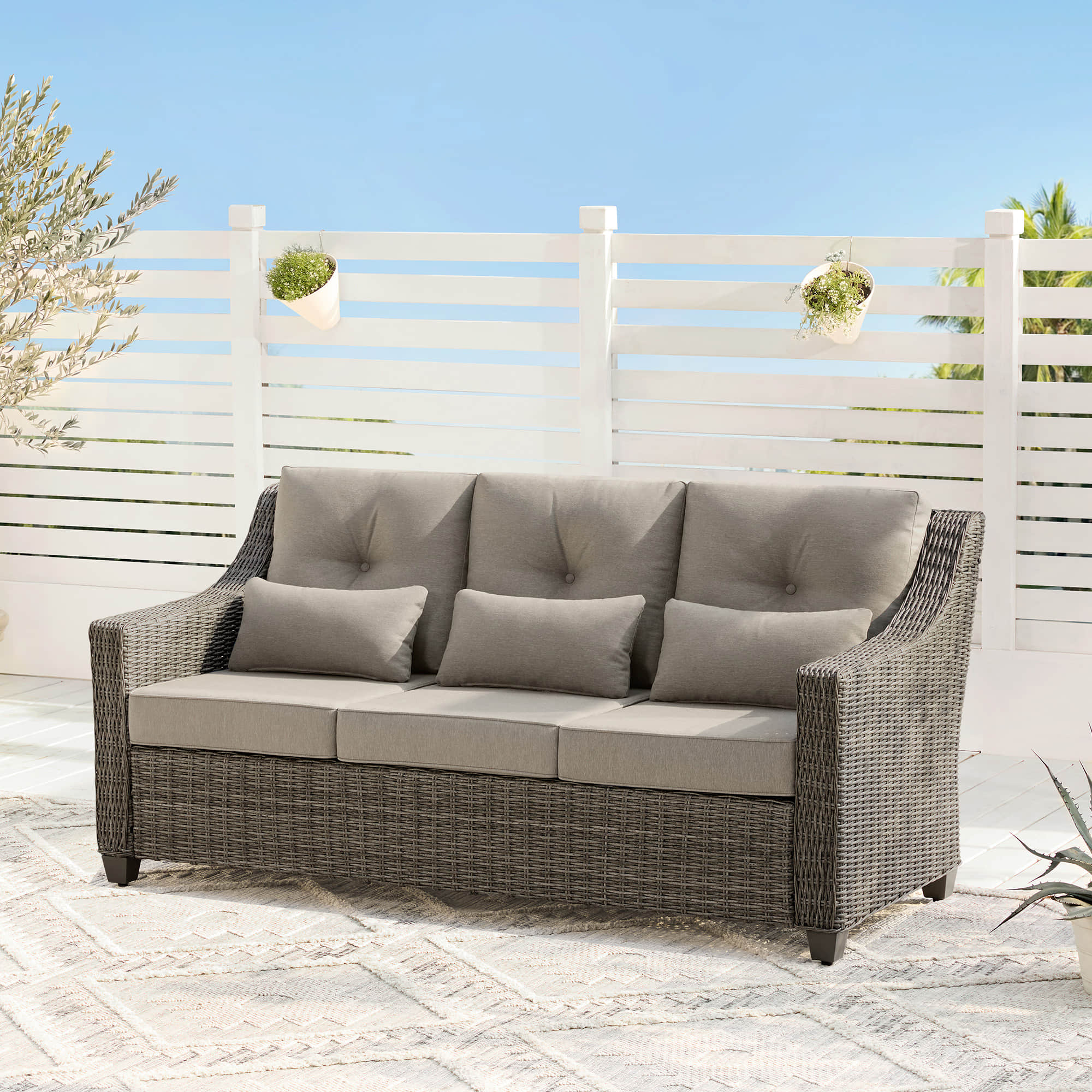 Elara Outdoor Rattan Sofa Set - 5 Seats - Image 58