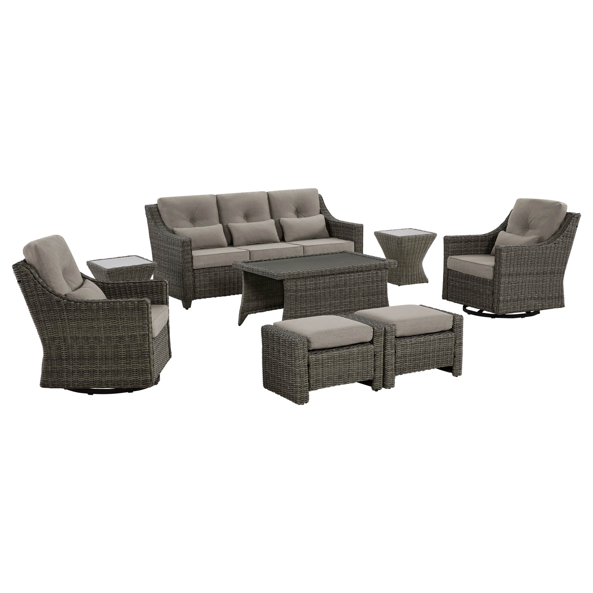 Elara Outdoor Rattan Sofa Set - 5 Seats - Image 72