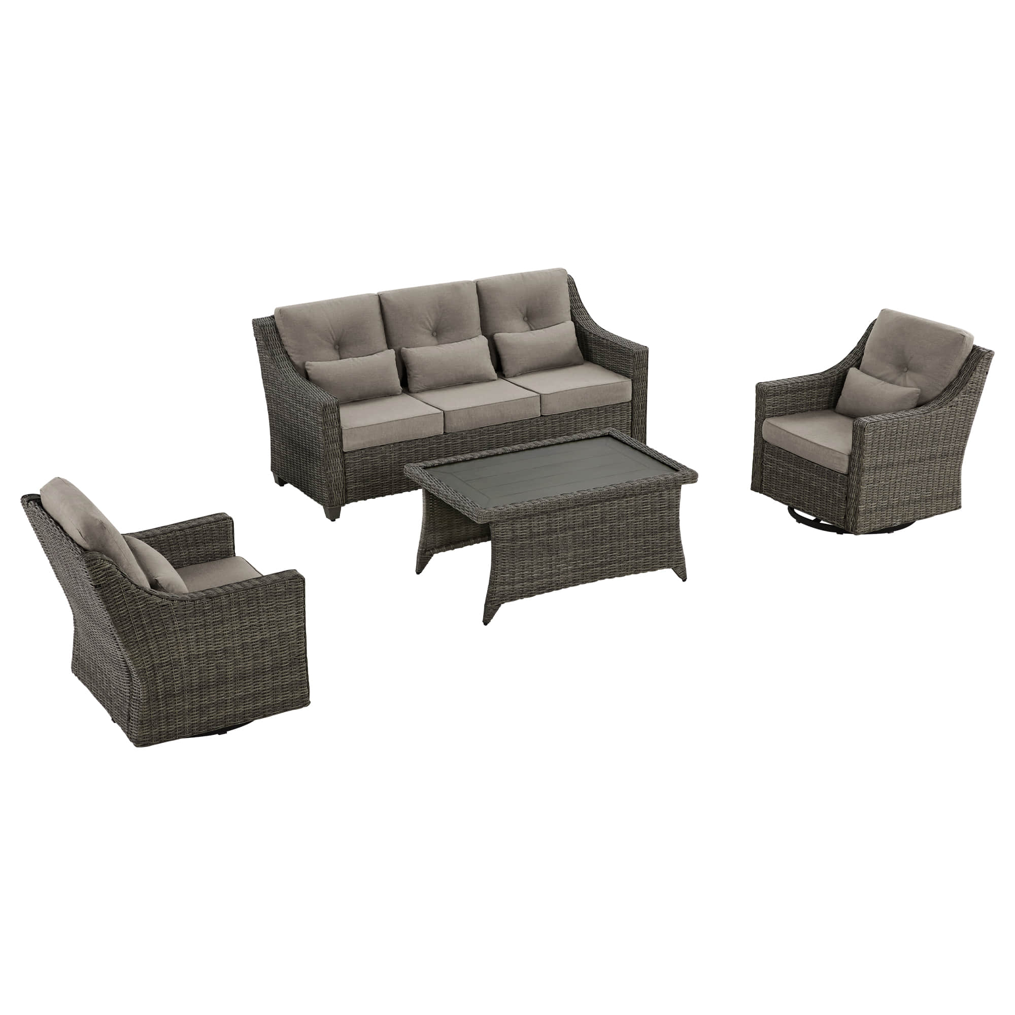 Elara Outdoor Rattan Sofa Set - 5 Seats - Image 83