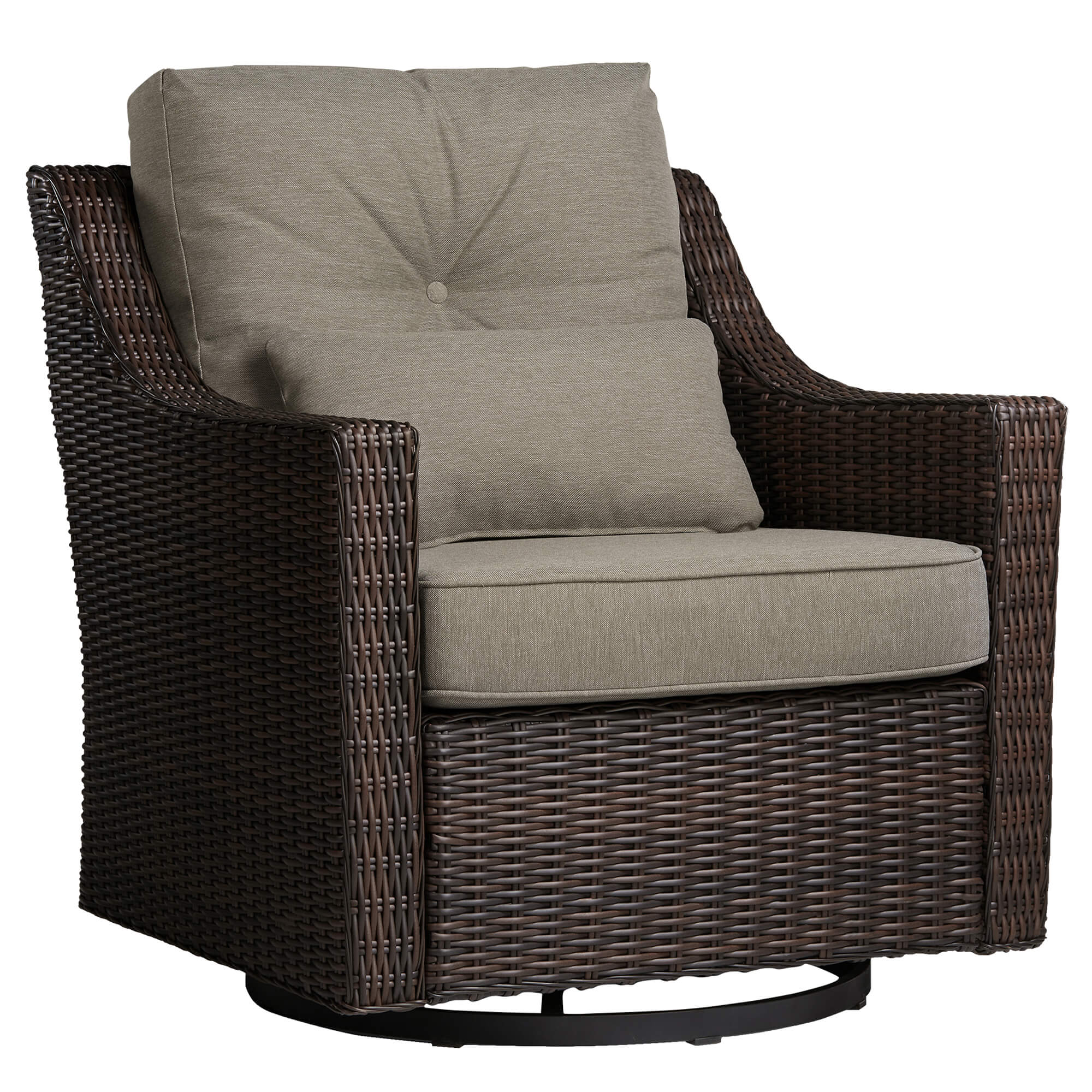 Elara Rattan Outdoor Rocking Swivel Accent Chair - Image 15