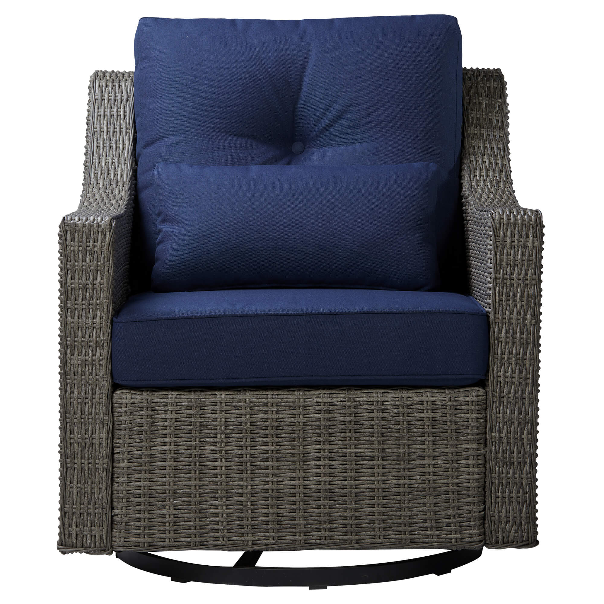 Elara Rattan Outdoor Rocking Swivel Accent Chair - Image 20