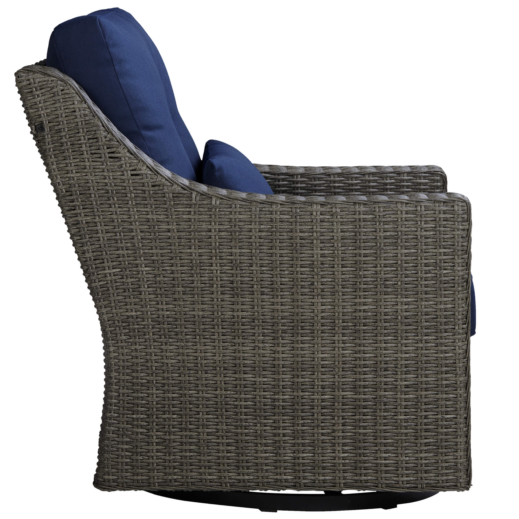 Elara Rattan Outdoor Rocking Swivel Accent Chair - Image 22