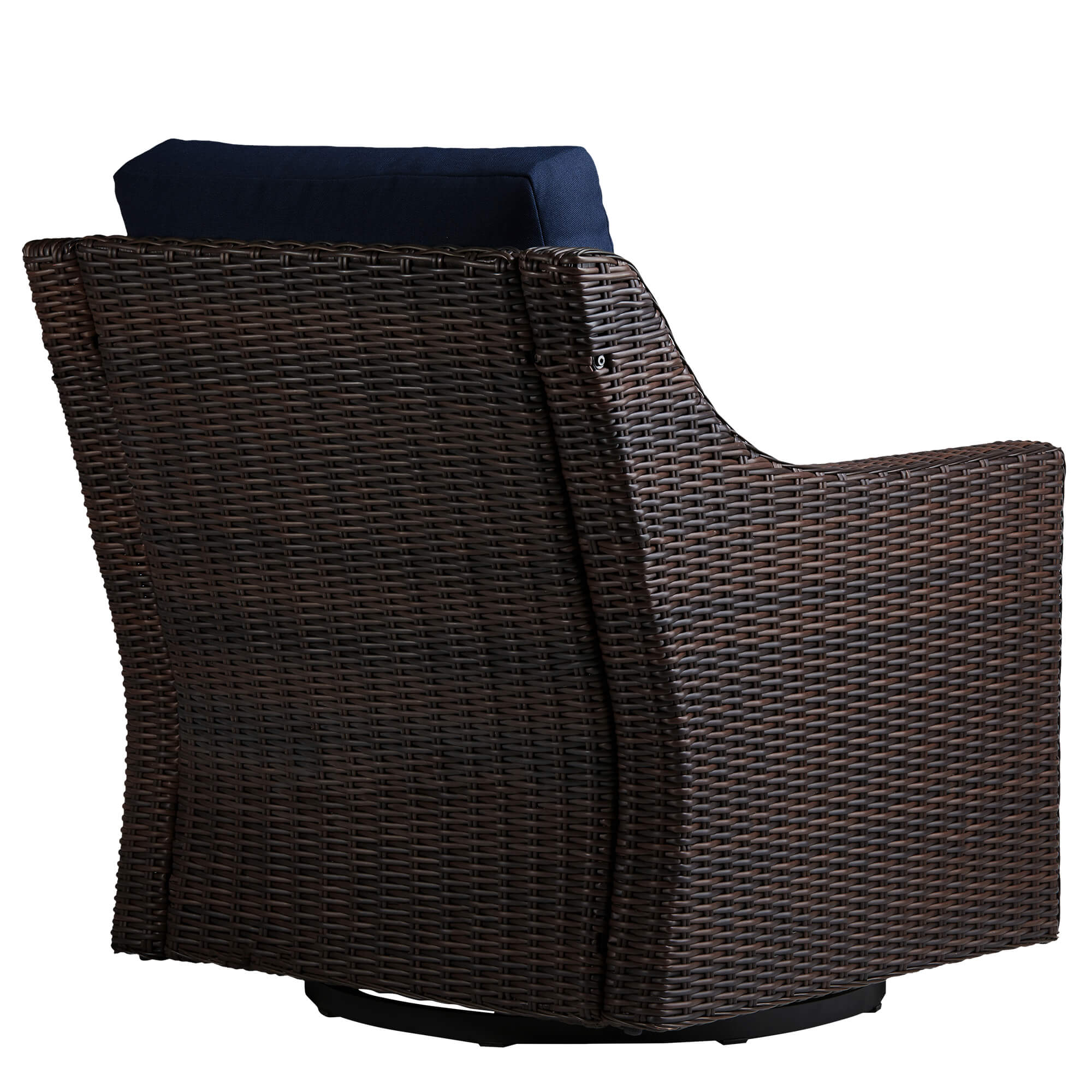 Elara Rattan Outdoor Rocking Swivel Accent Chair - Image 4