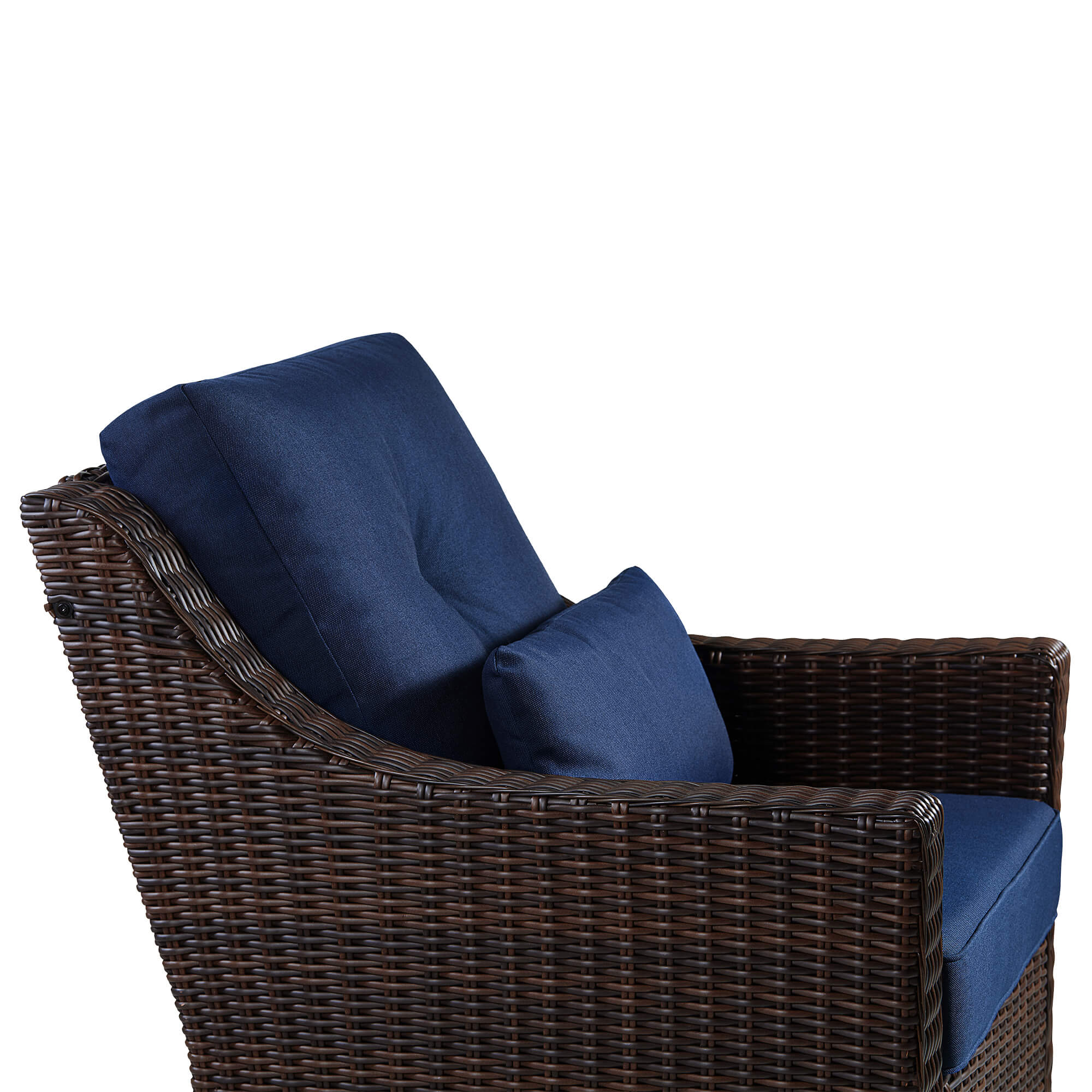 Elara Rattan Outdoor Rocking Swivel Accent Chair - Image 9