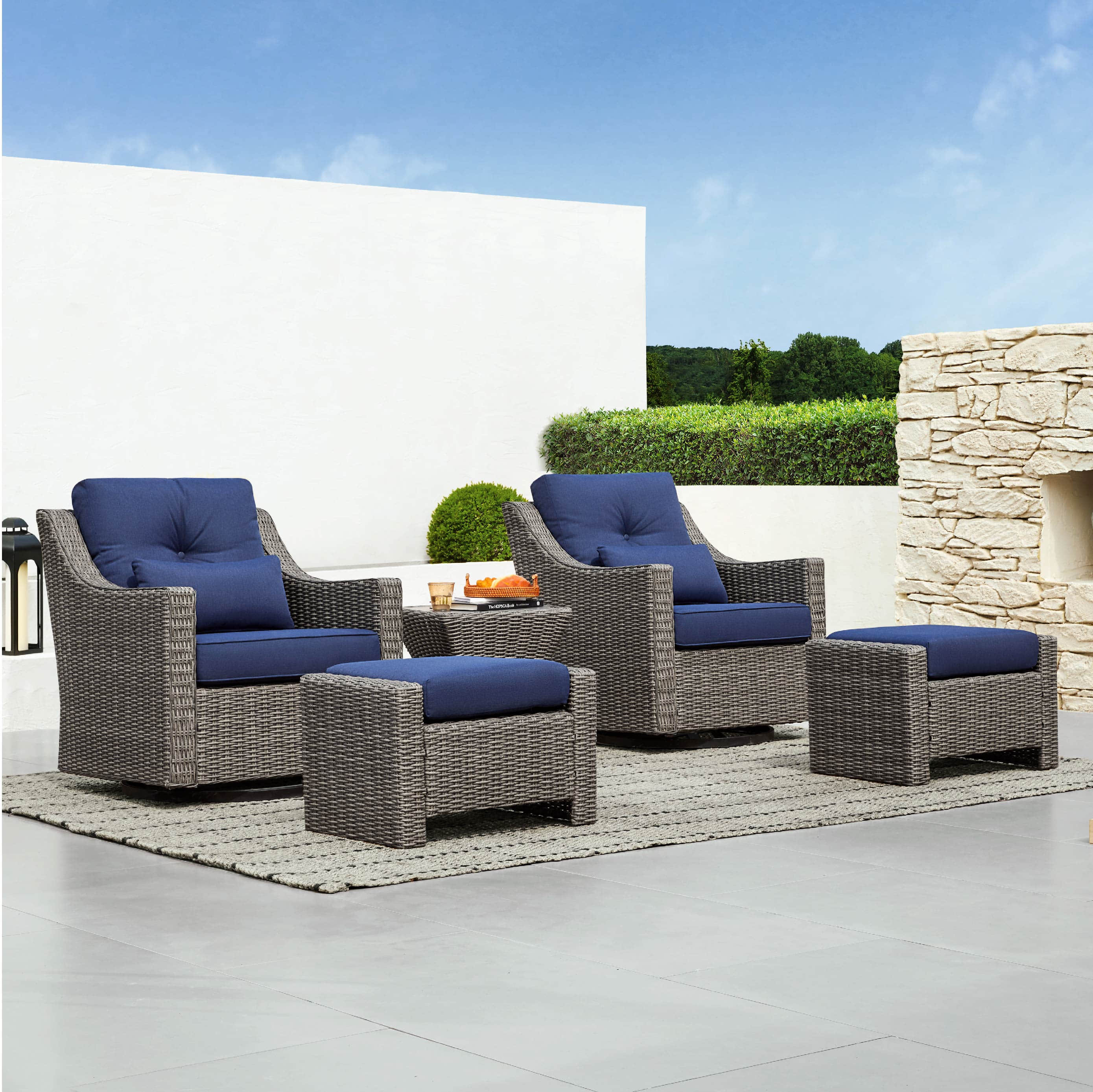 Elara Rattan Outdoor Side Table - Image 15