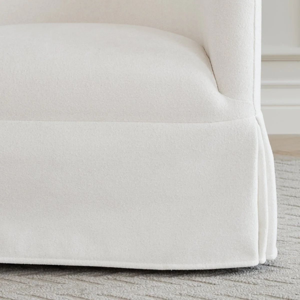EllaGrace Slipcovered Swivel Armchair - Image 8