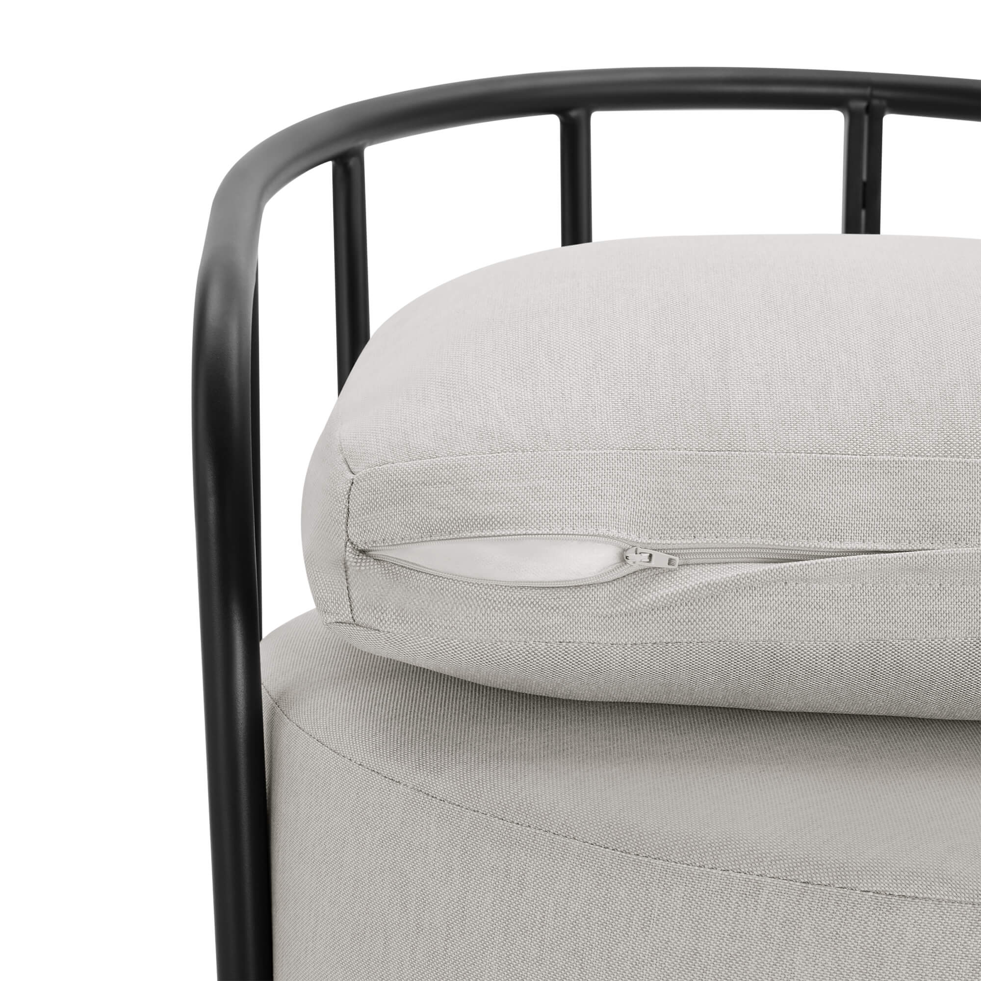Ellie Rattan Woven Base Outdoor Swivel Bistro Set - Image 5