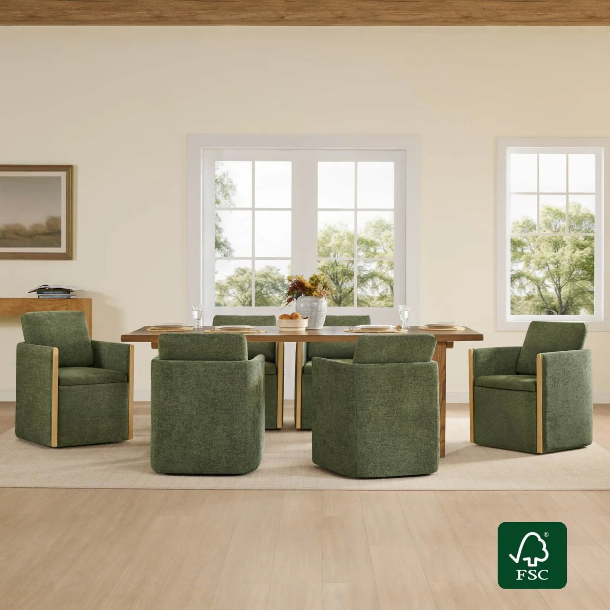 Elsa Rolling Dining Chair with Hidden Storage - Image 2