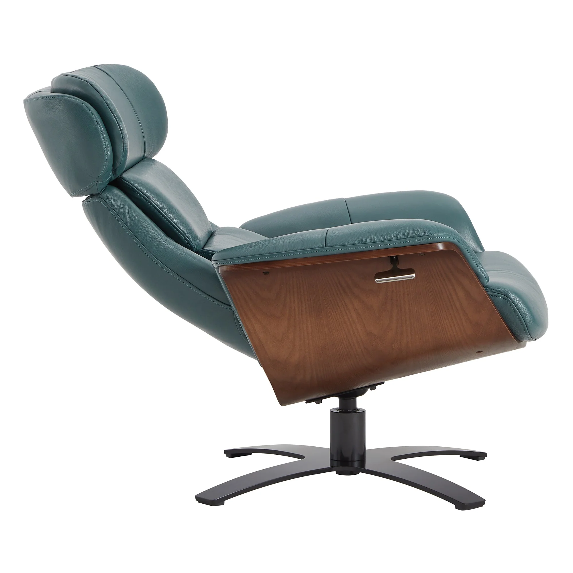 Elvin Genuine Leather Recliner Lounge Chair & Ottoman - Image 18