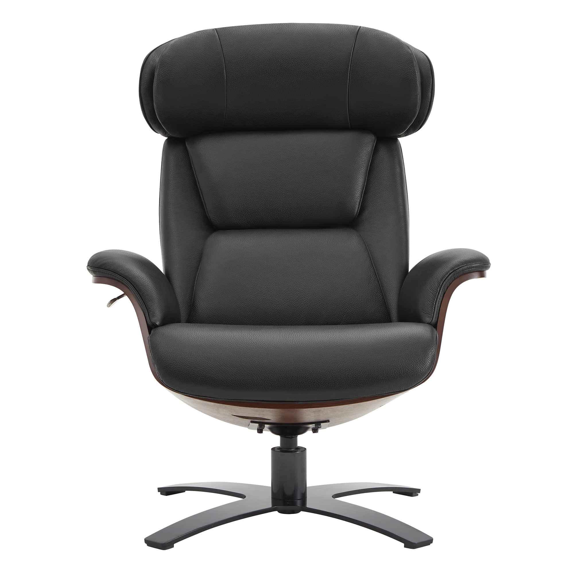 Elvin Genuine Leather Recliner Lounge Chair & Ottoman - Image 29