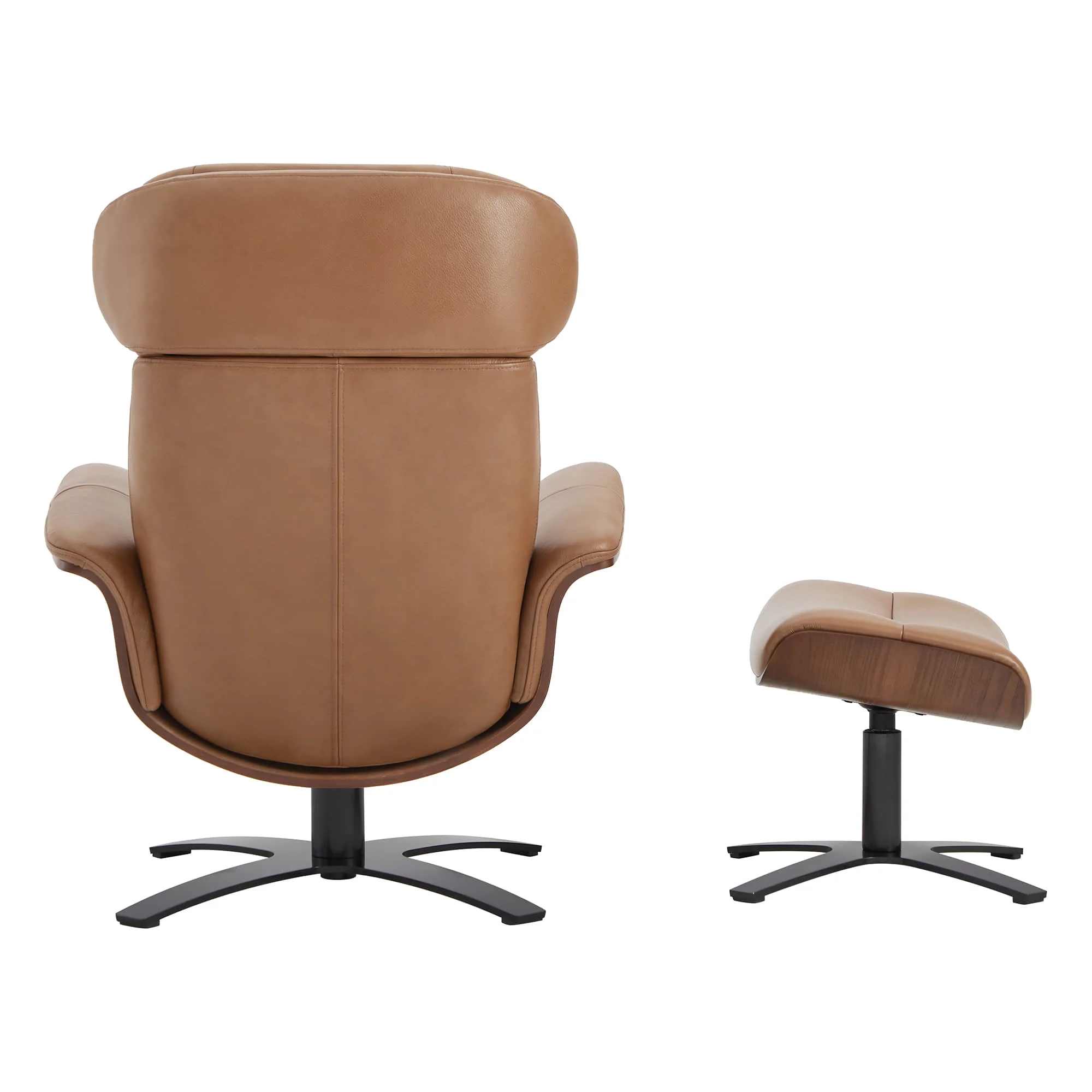 Elvin Genuine Leather Recliner Lounge Chair & Ottoman - Image 7