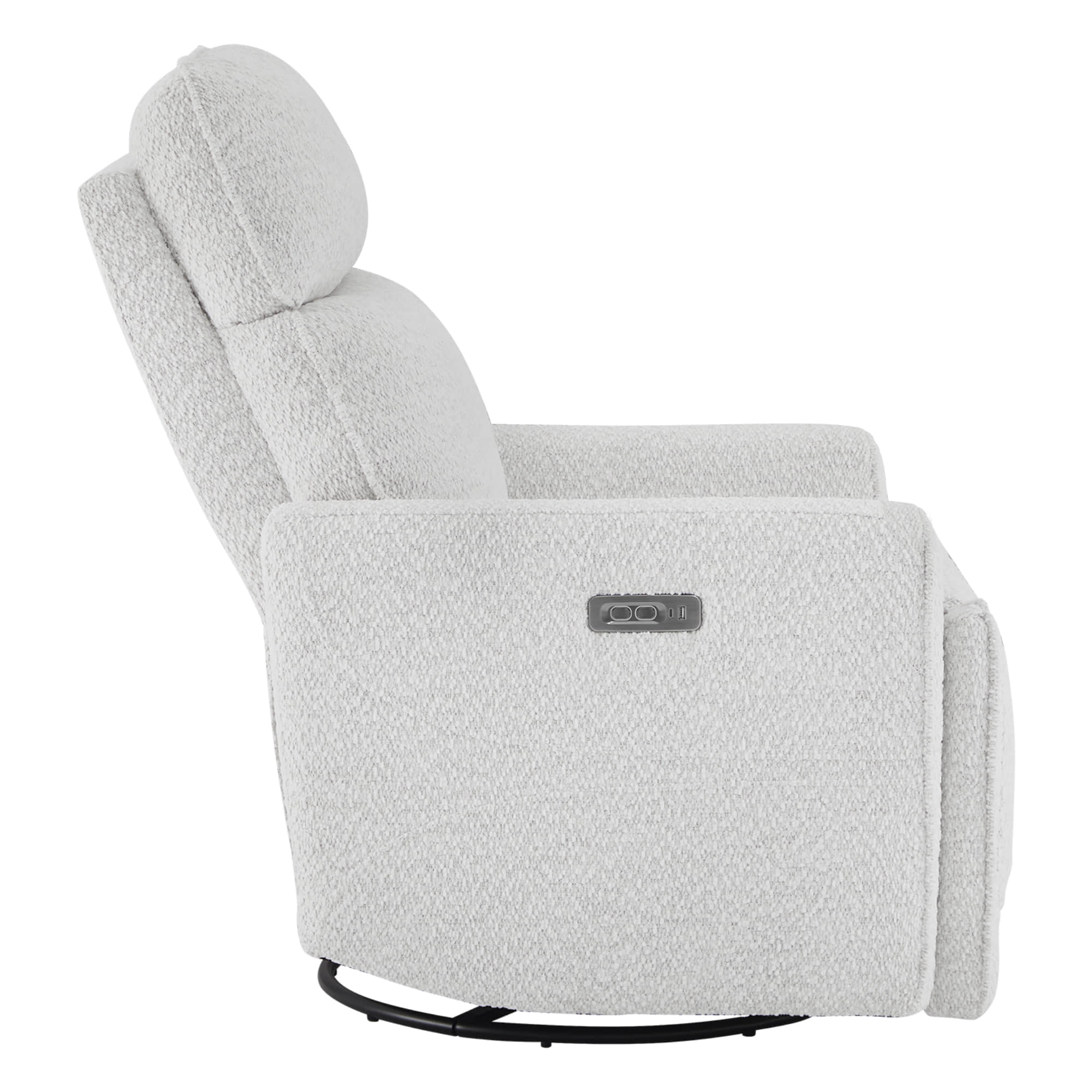Elysian Power Swivel Nursery Glider Recliner with Adjustable Headrest - Image 10