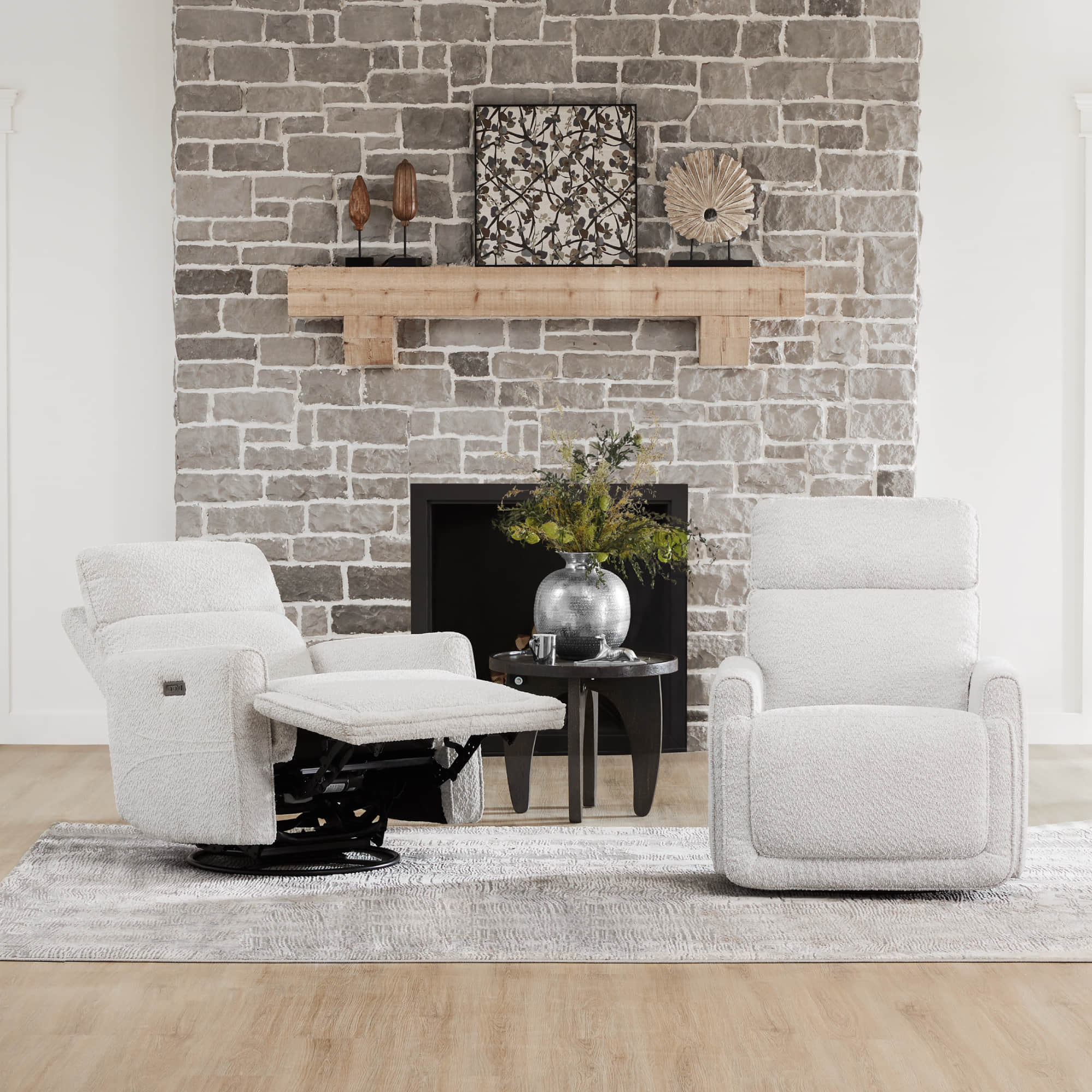 Elysian Power Swivel Nursery Glider Recliner with Adjustable Headrest - Image 3