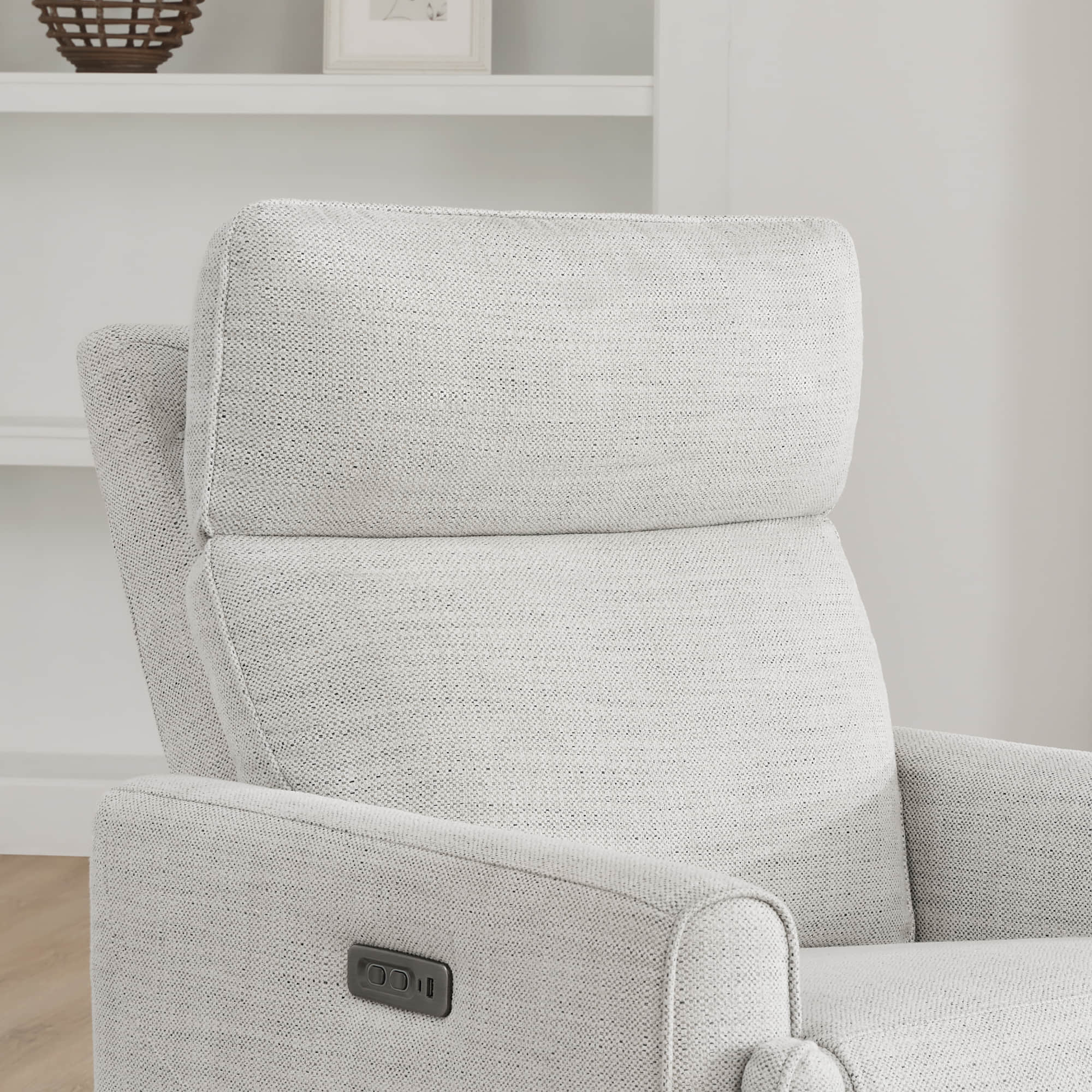 Elysian Power Swivel Nursery Glider Recliner with Adjustable Headrest - Image 30