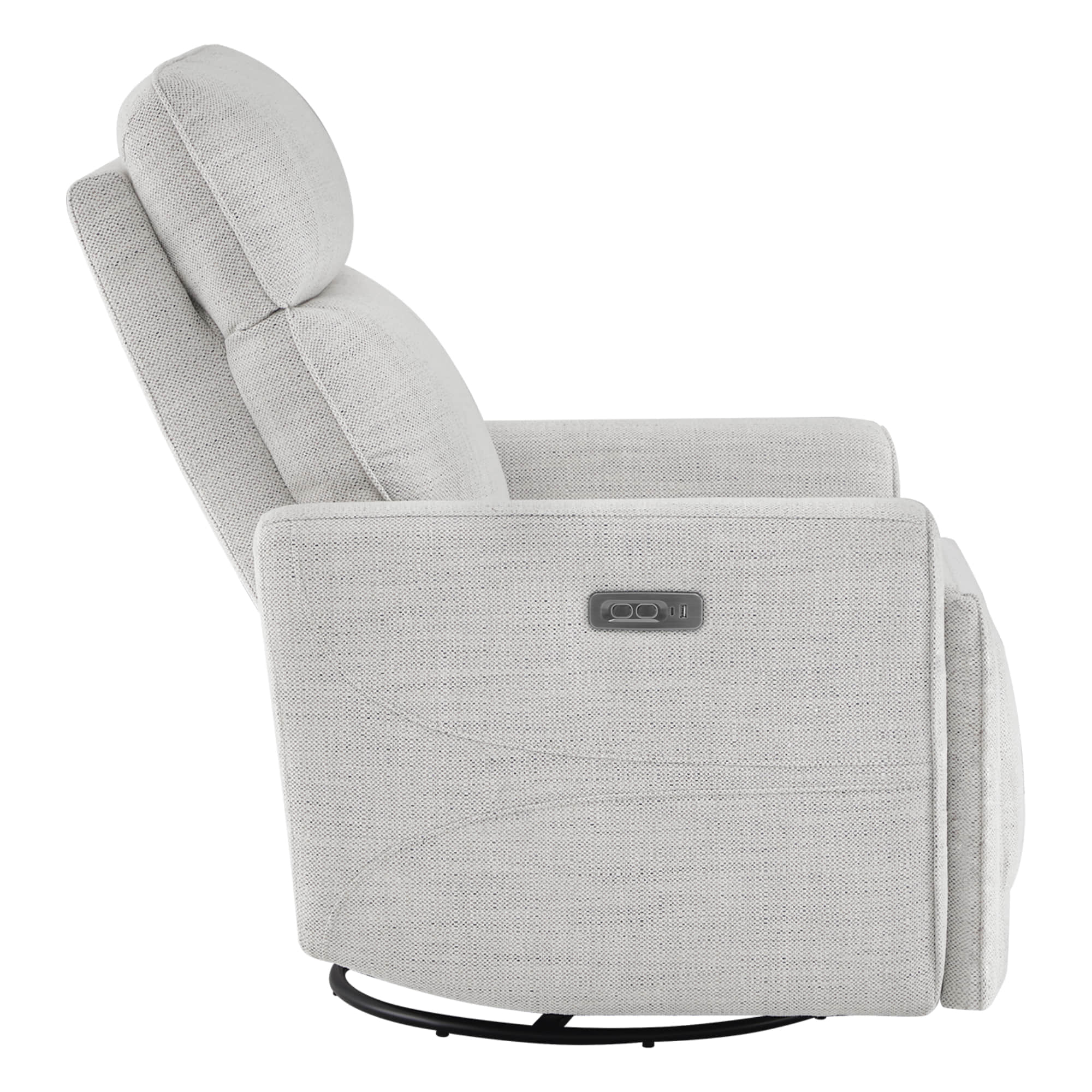 Elysian Power Swivel Nursery Glider Recliner with Adjustable Headrest - Image 35