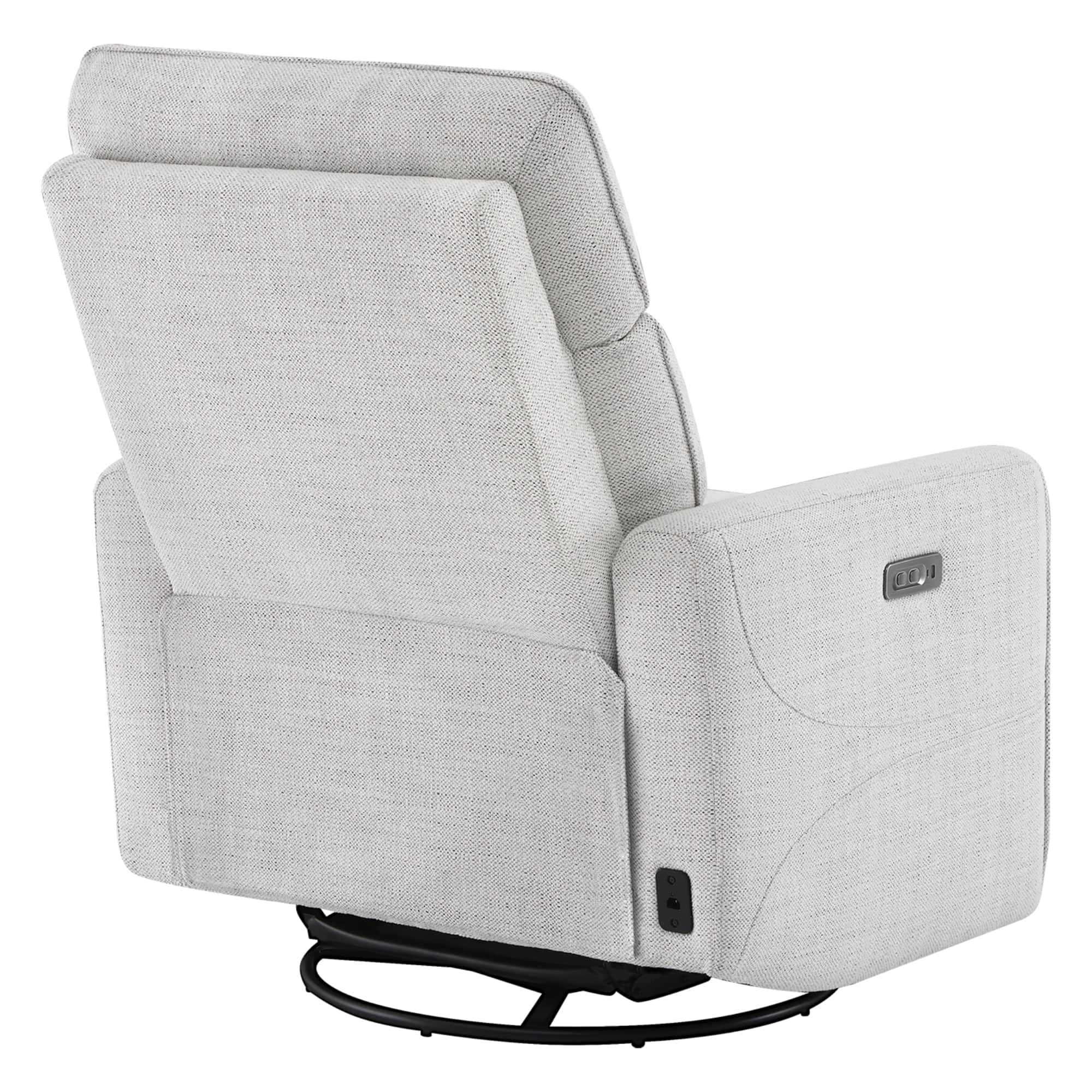 Elysian Power Swivel Nursery Glider Recliner with Adjustable Headrest - Image 45