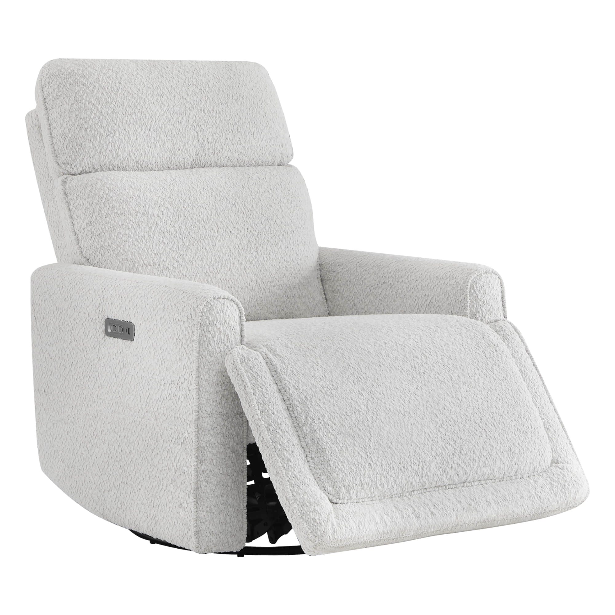 Elysian Power Swivel Nursery Glider Recliner with Adjustable Headrest - Image 8