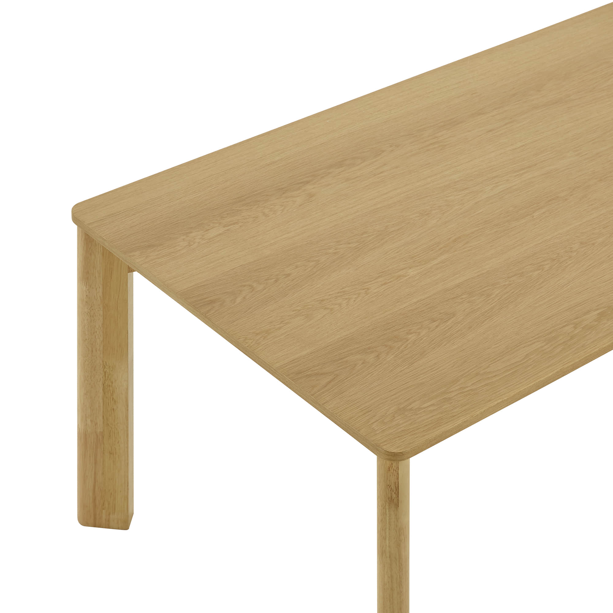 Everett Modern Rectangular Wood Dining Table for 4 - Image 9