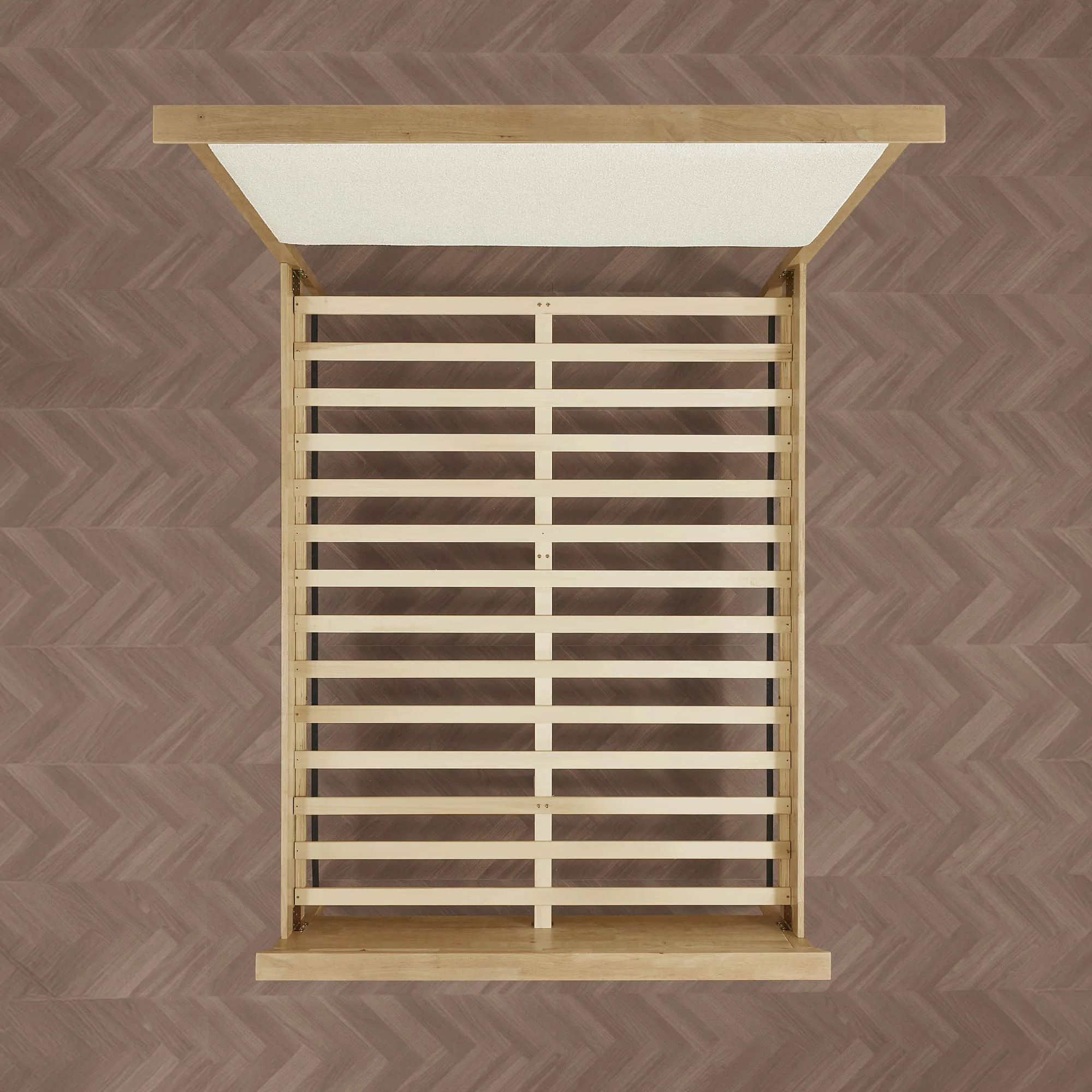 Ezra Mid-Century Boucle Platform Bed - Image 17