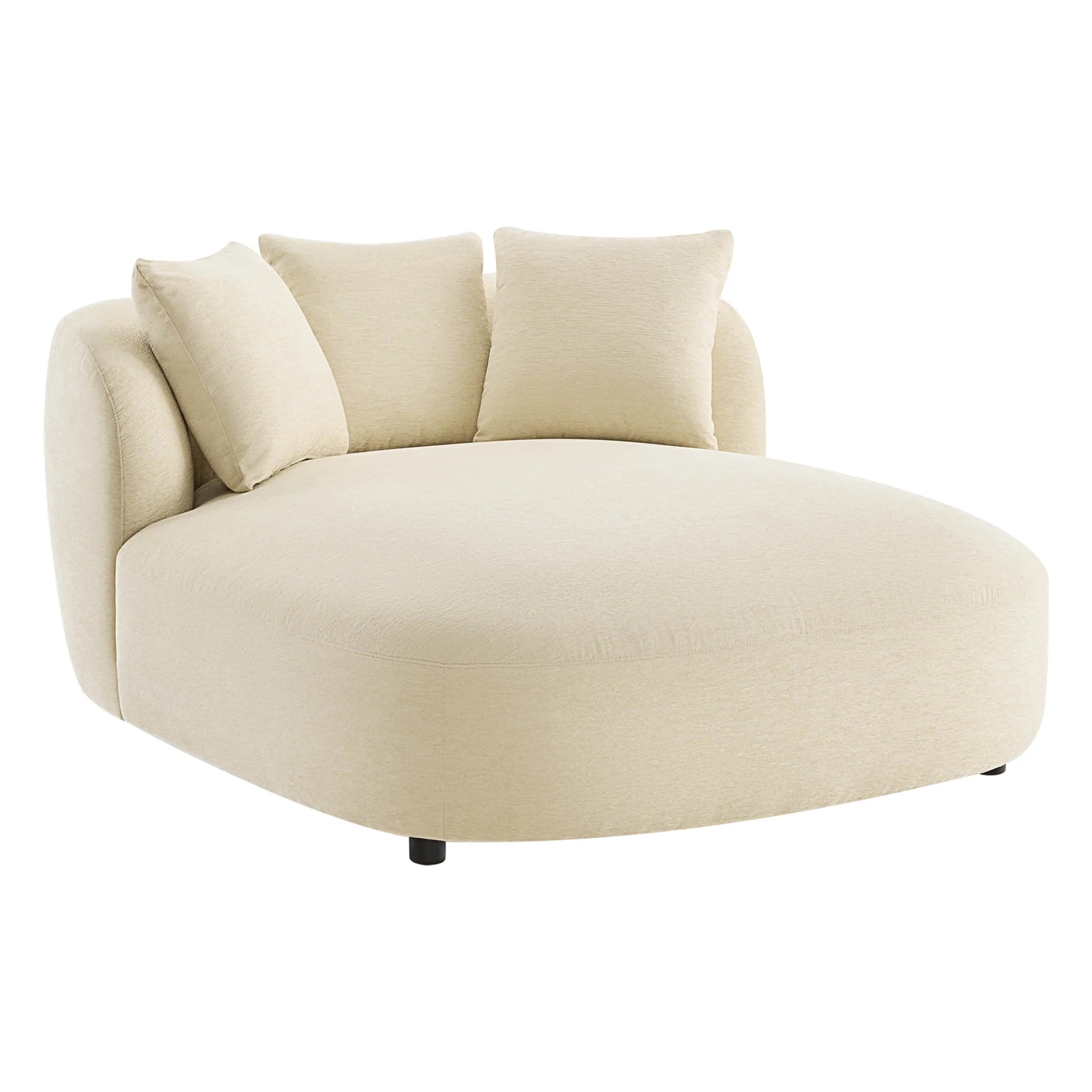Gabriel Modern Curved Chaise Lounge Accent Chair - Image 16