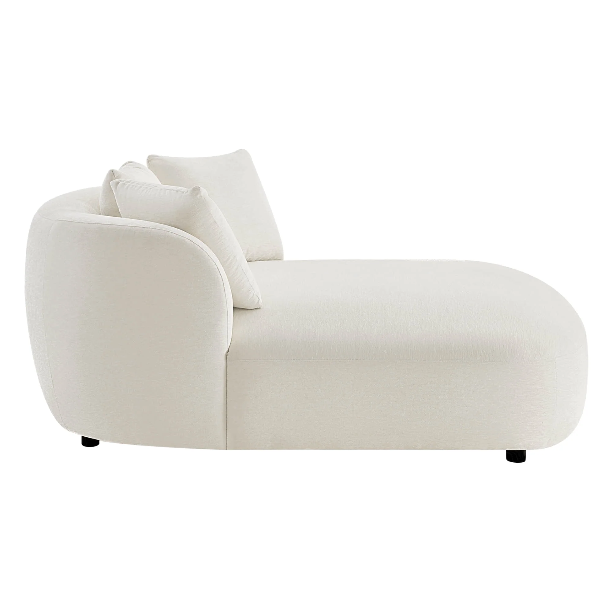 Gabriel Modern Curved Chaise Lounge Accent Chair - Image 9