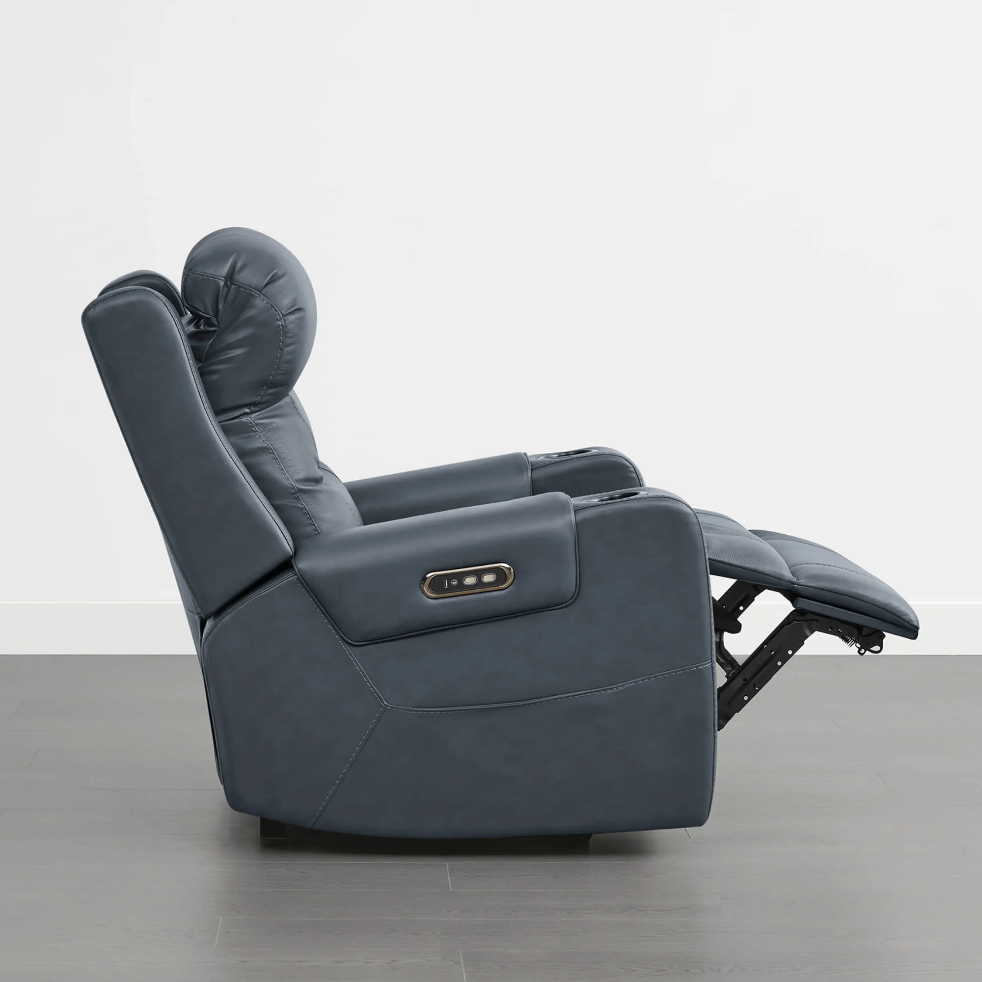 Garrison Genuine Leather Power Lay Flat Recliner with Power Headrest - Image 58