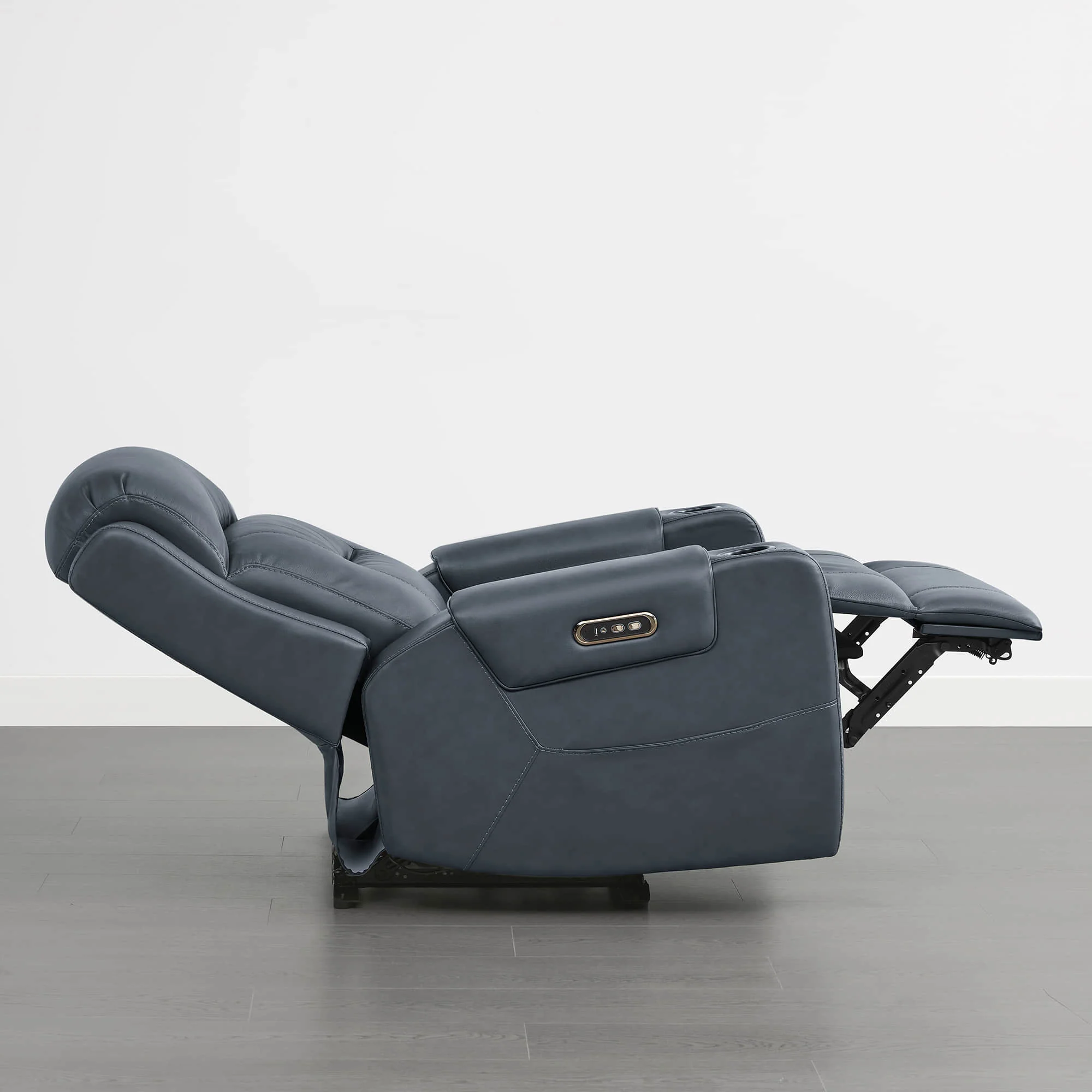 Garrison Genuine Leather Power Lay Flat Recliner with Power Headrest - Image 60