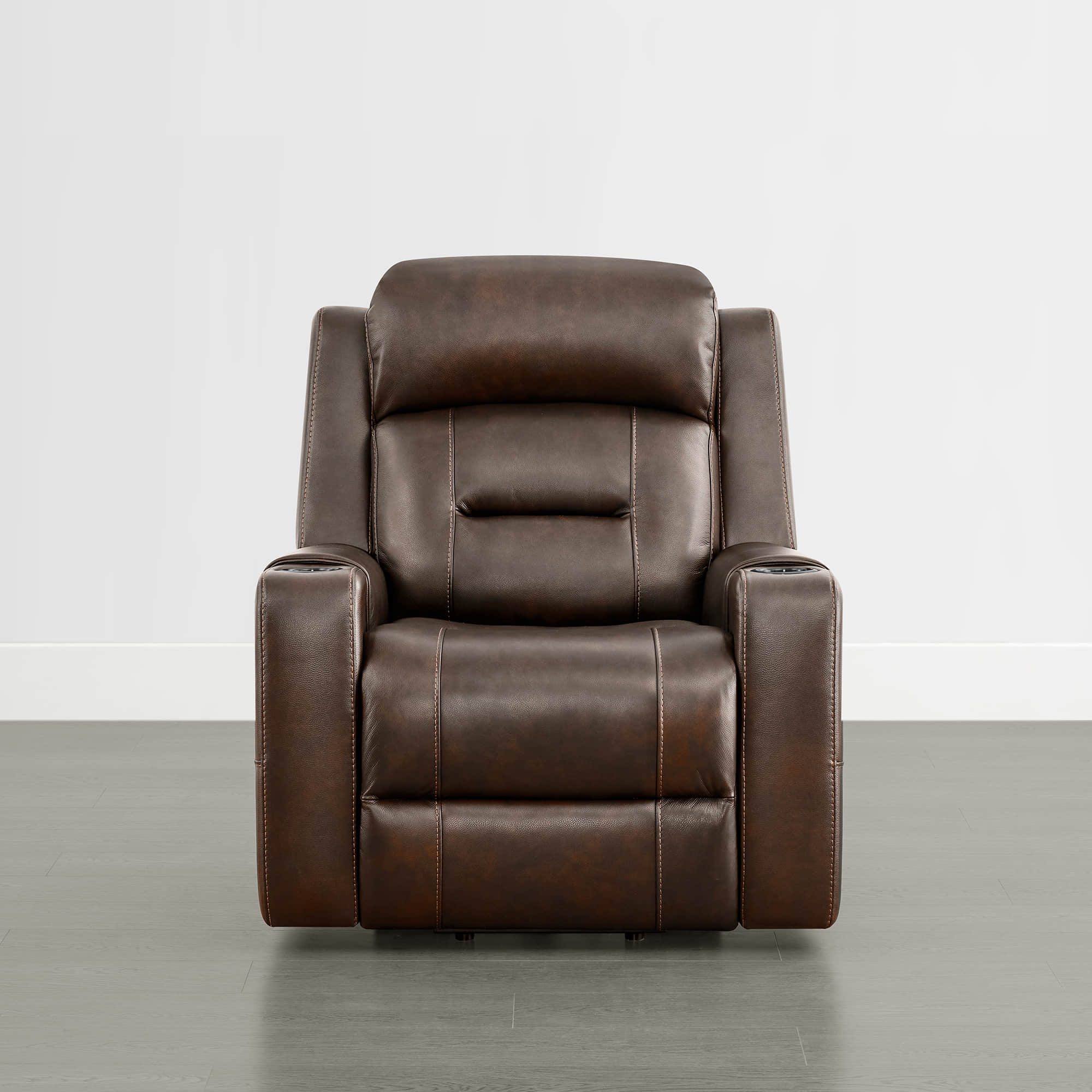 Garrison Genuine Leather Power Massage & Heat Recliner Lift Chair - Image 3
