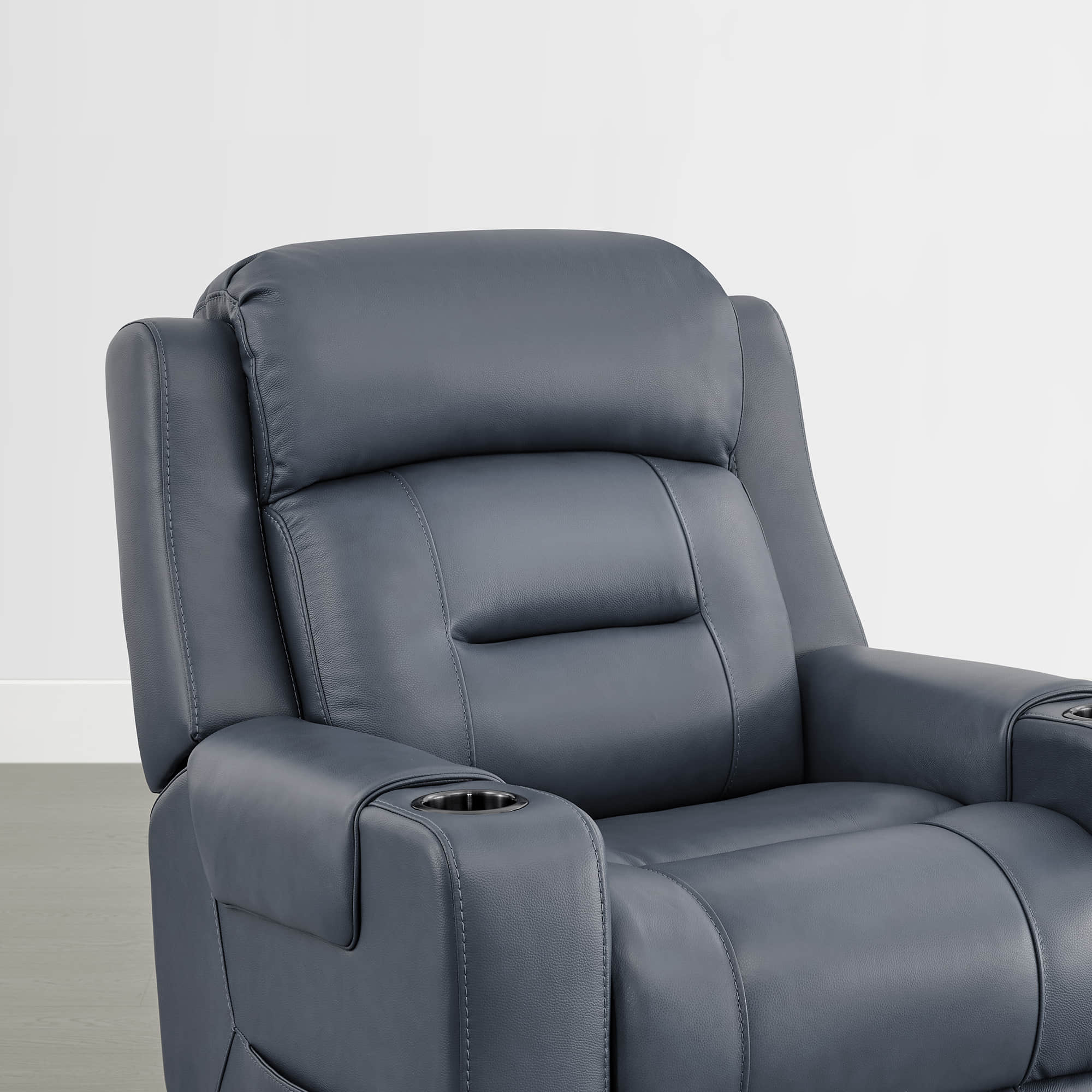 Garrison Genuine Leather Power Massage & Heat Recliner Lift Chair - Image 37