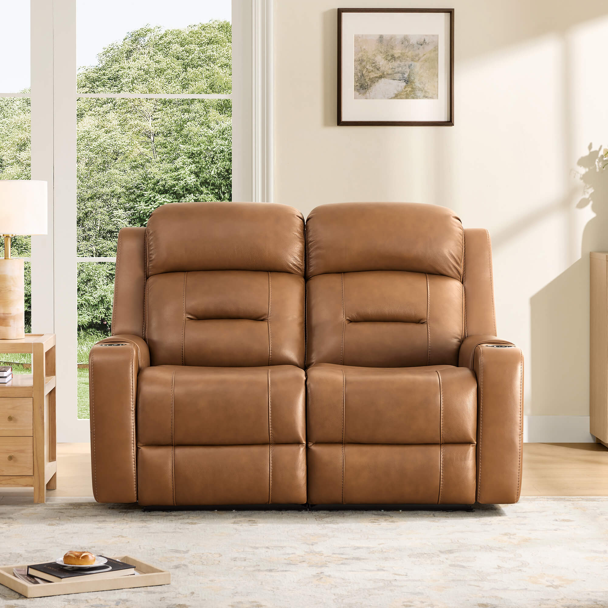 Garrison Handcraft Dual Motor Reclining Sofa with Power Headrest - Image 11