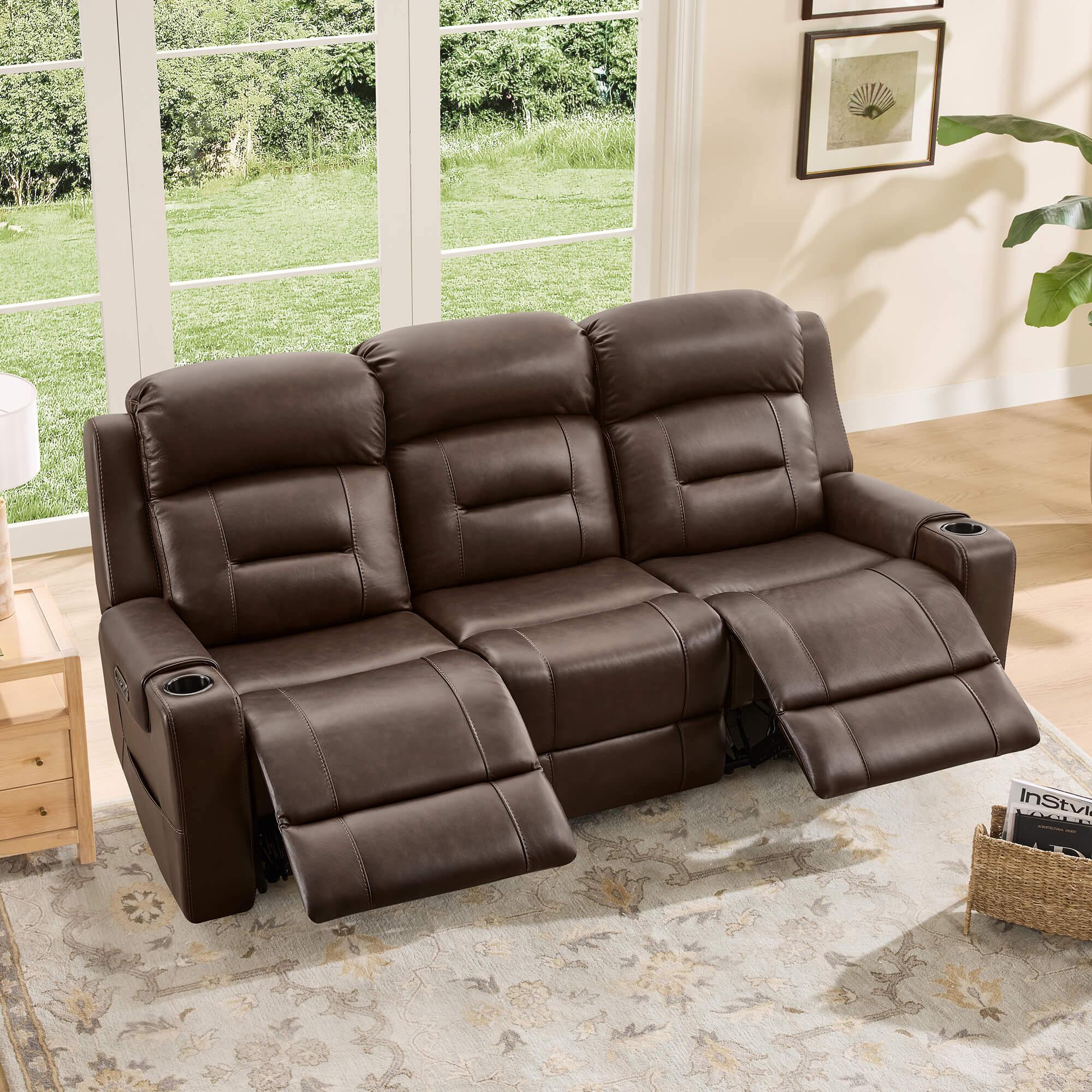 Garrison Handcraft Dual Motor Reclining Sofa with Power Headrest - Image 21