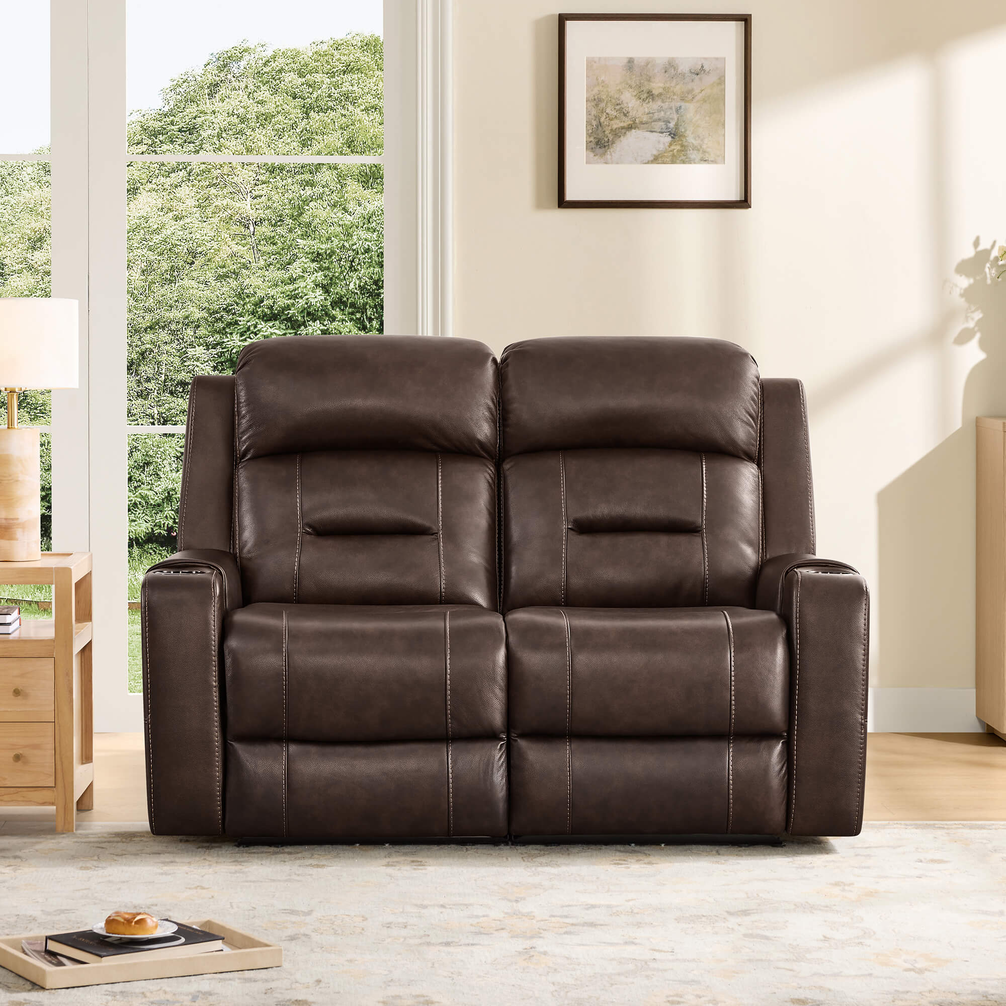 Garrison Handcraft Dual Motor Reclining Sofa with Power Headrest - Image 26