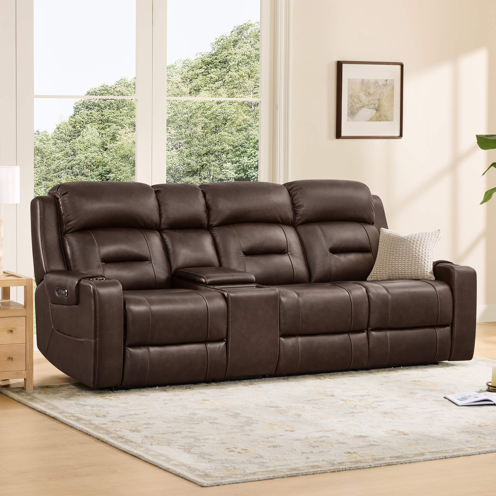 Garrison Handcraft Dual Motor Reclining Sofa with Power Headrest - Image 27